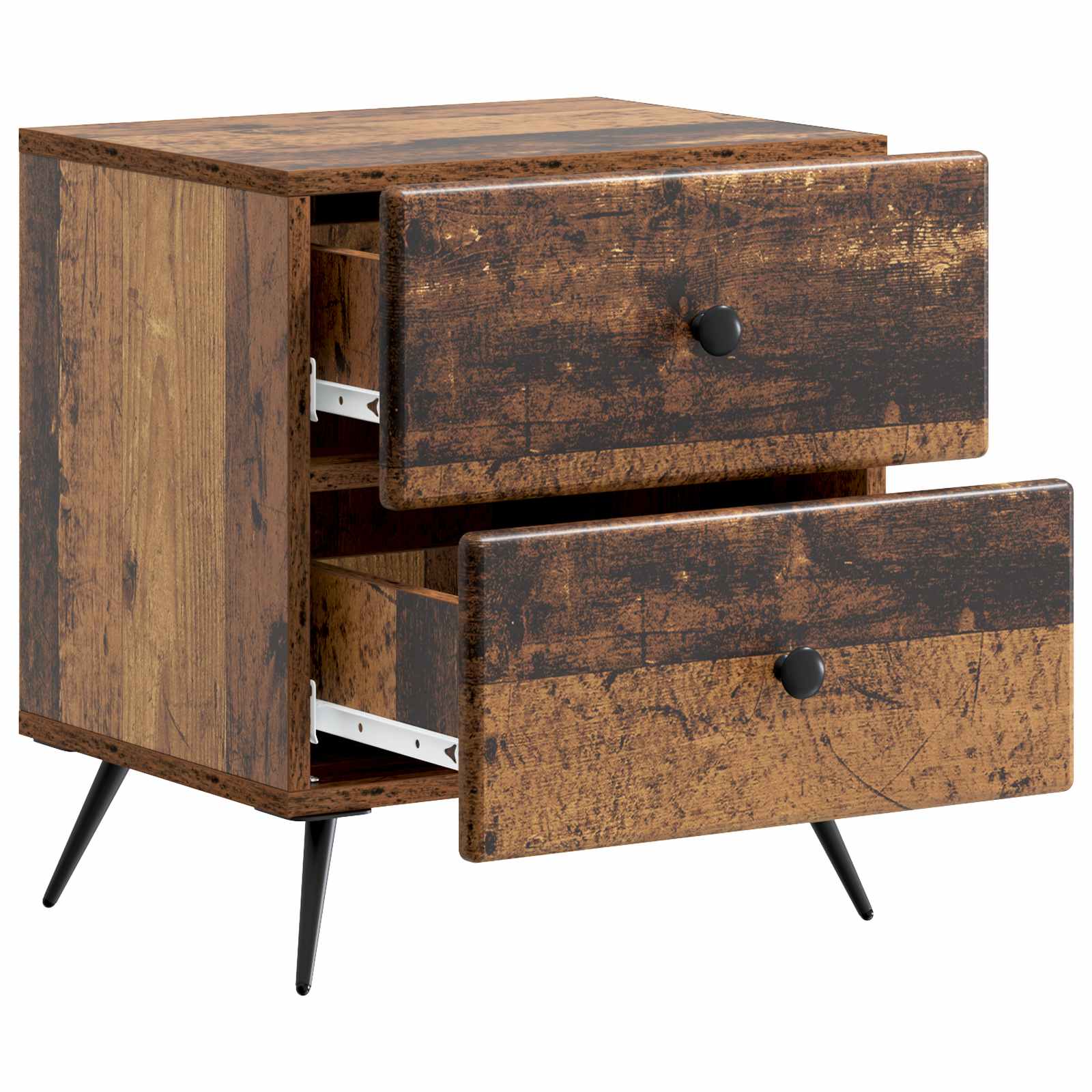 Cabinet de chevet avec tiroir Bois ancien 43 x 34,5 x 47,5 cm - XIOS