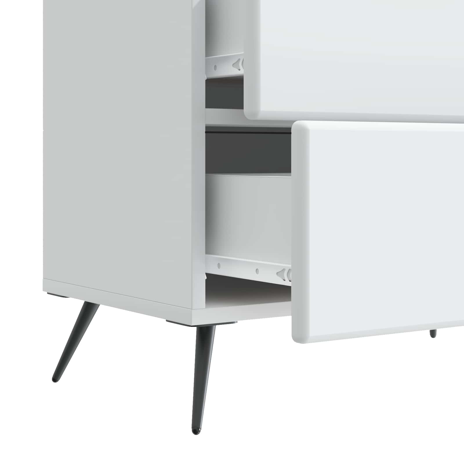 Cabinet de chevet Blanc 62 x 34,5 x 47,5 cm Bois d'ingénierie - XIOS