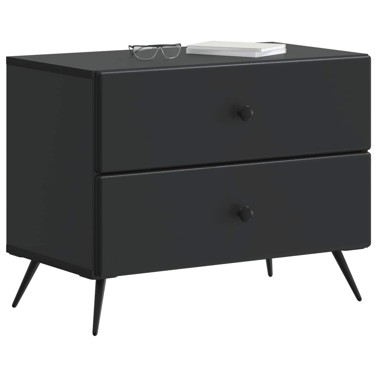Cabinet de chevet Noir 62 x 34,5 x 47,5 cm Bois d'ingénierie - XIOS