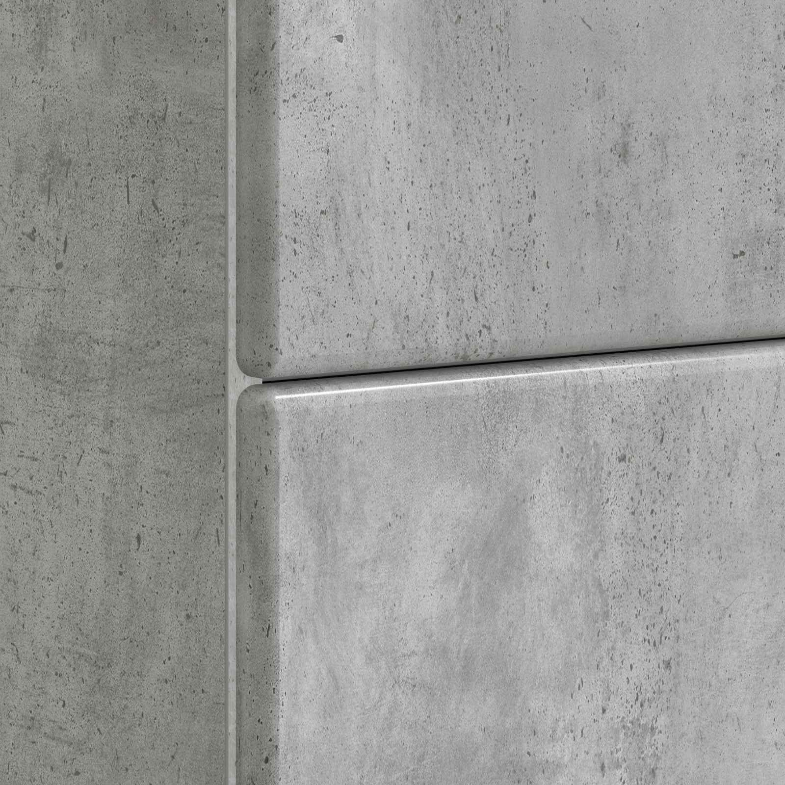 Cabinet de chevet avec tiroir Gris béton 62 x 34,5 x 47,5 cm - XIOS