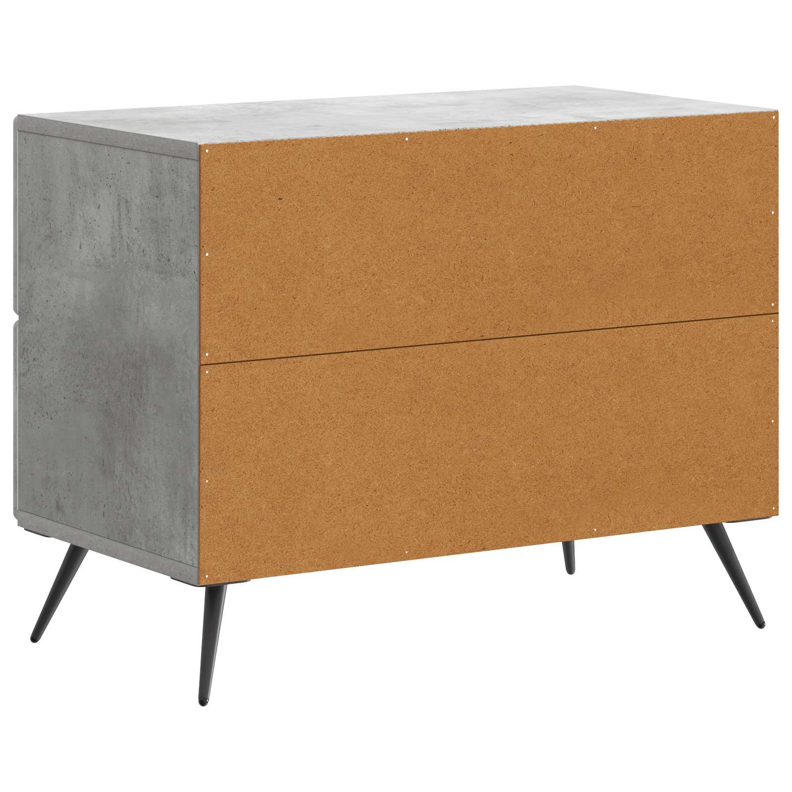Cabinet de chevet avec tiroir Gris béton 62 x 34,5 x 47,5 cm - XIOS