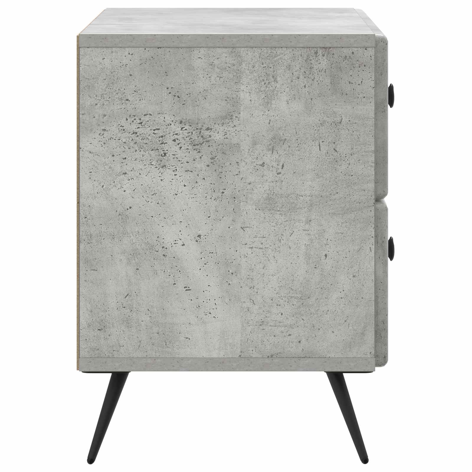 Cabinet de chevet avec tiroir Gris béton 62 x 34,5 x 47,5 cm - XIOS