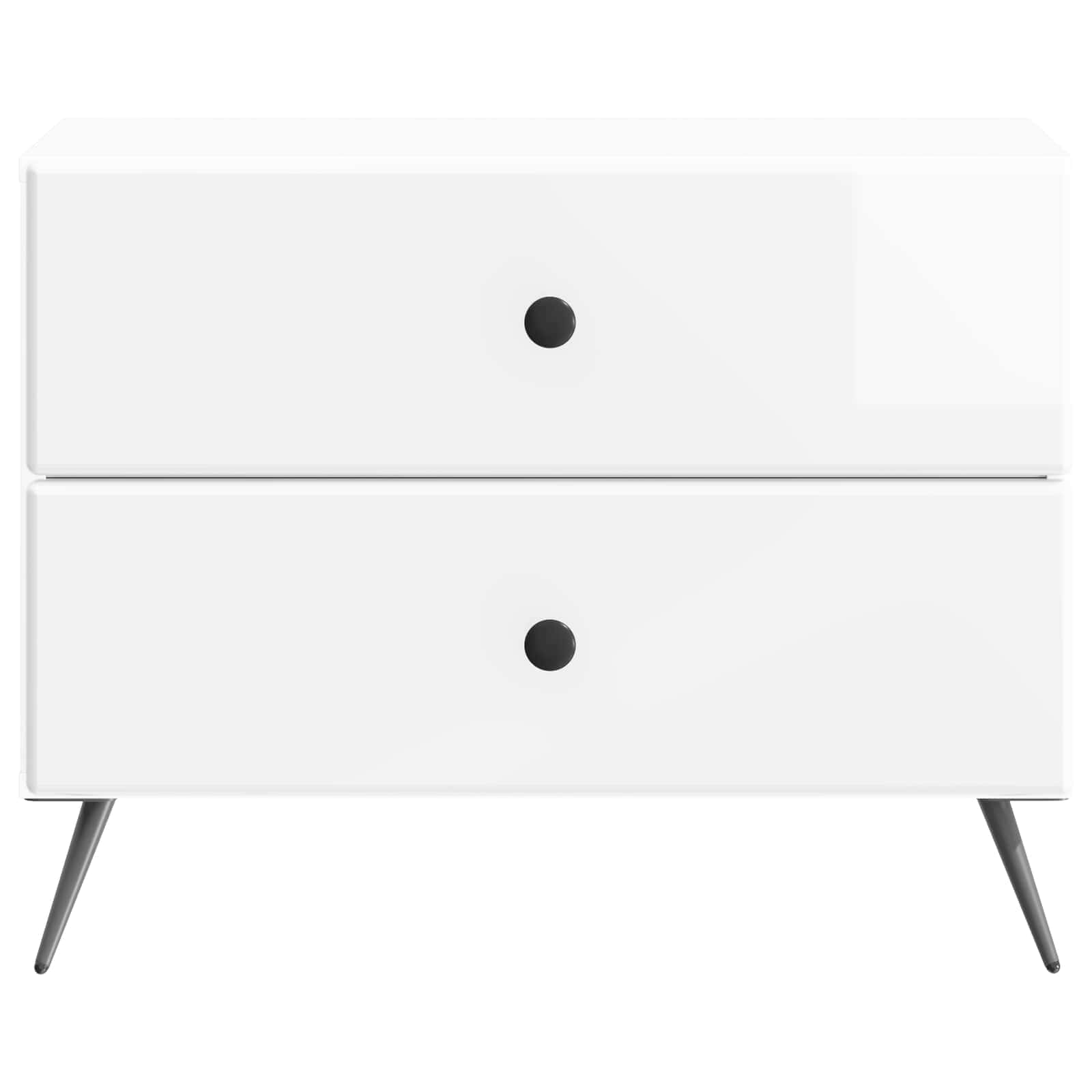 Cabinet de chevet Blanc brillant 62 x 34,5 x 47,5 cm - XIOS
