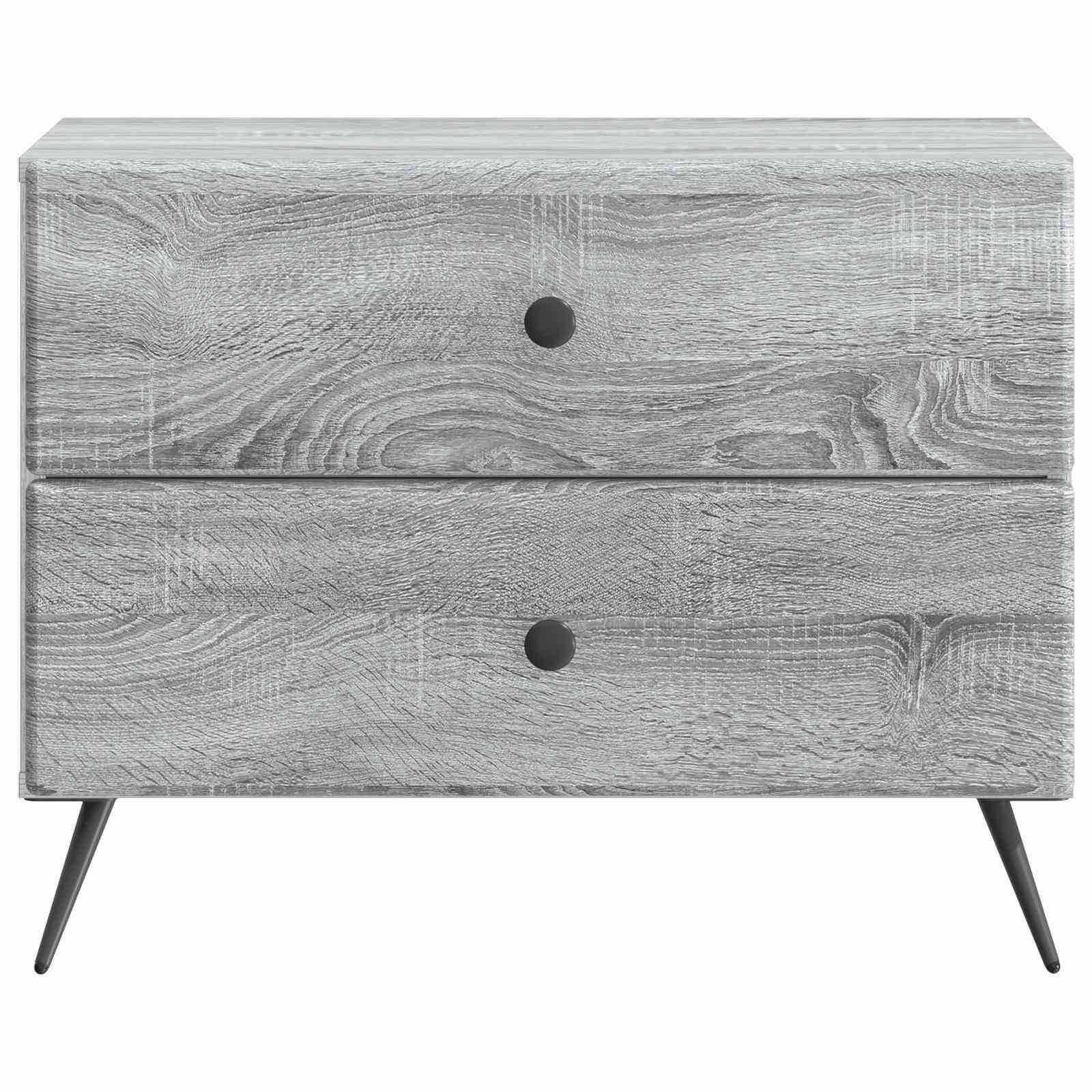 Cabinet de chevet avec tiroir Sonoma gris 62 x 34,5 x 47,5 cm - XIOS