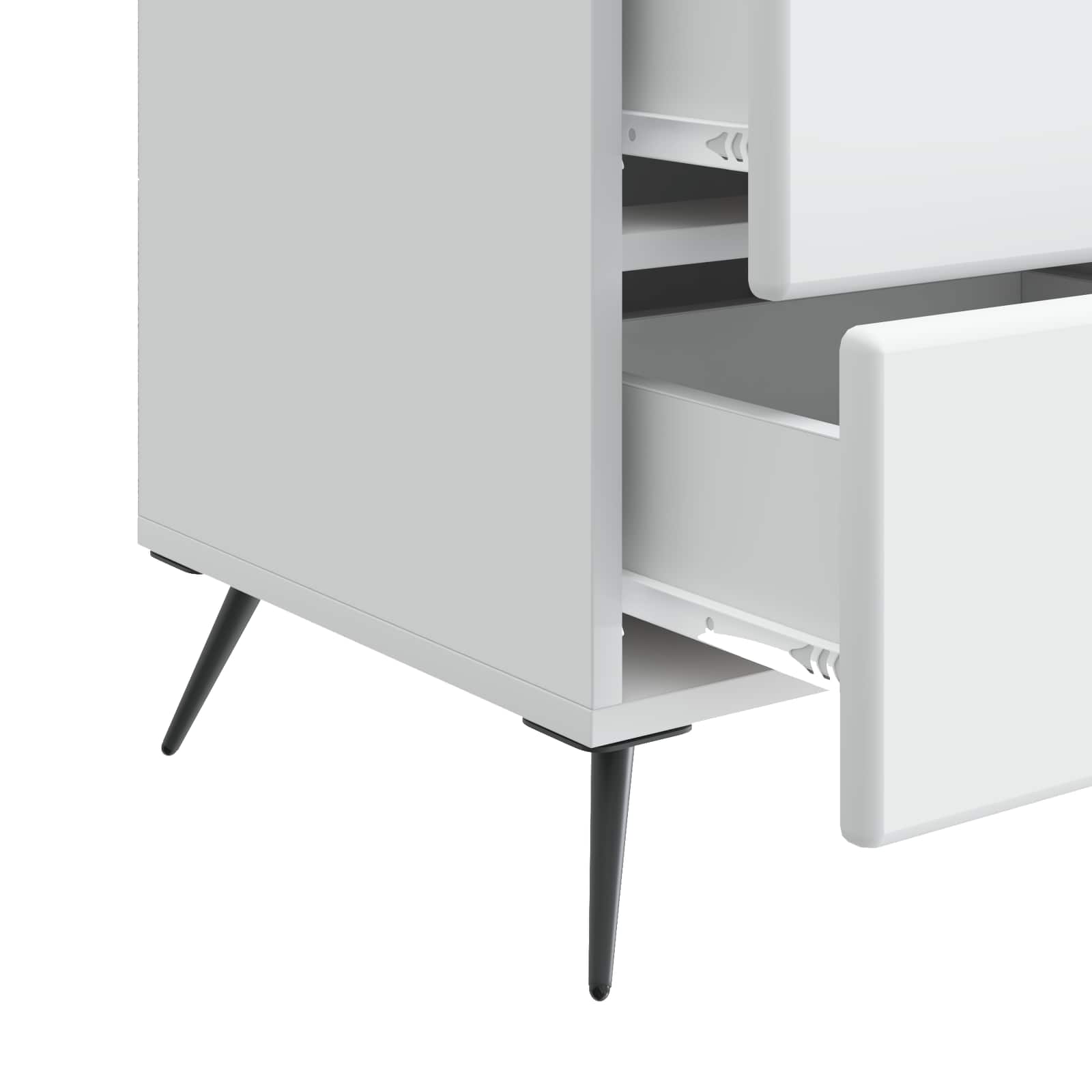 Cabinet de chevet Blanc 43 x 41 x 66,5 cm Bois d'ingénierie - XIOS