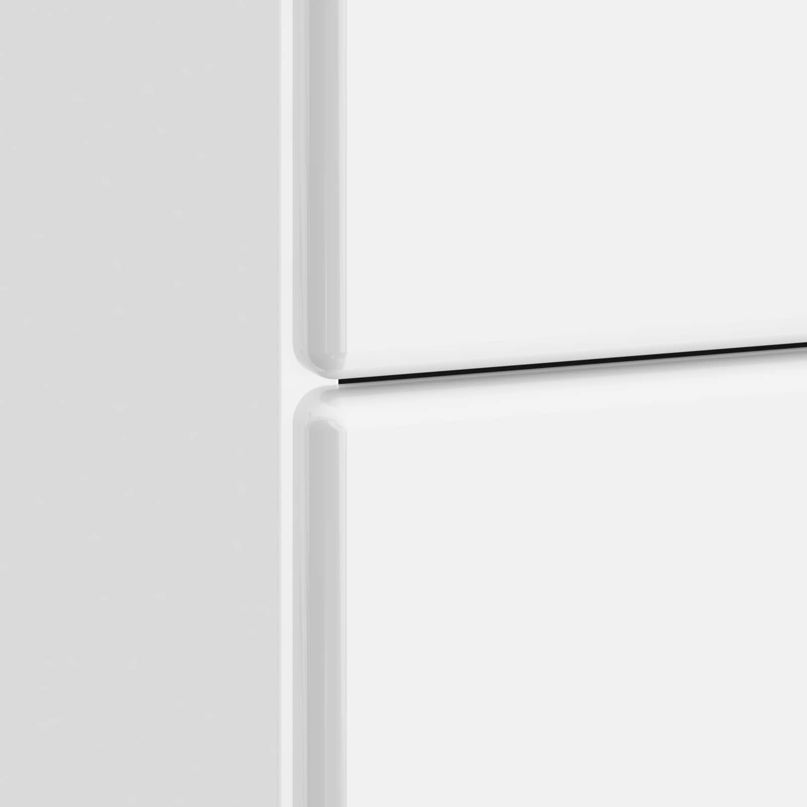 Cabinet de chevet avec tiroir Blanc brillant 43 x 41 x 66,5 cm - XIOS