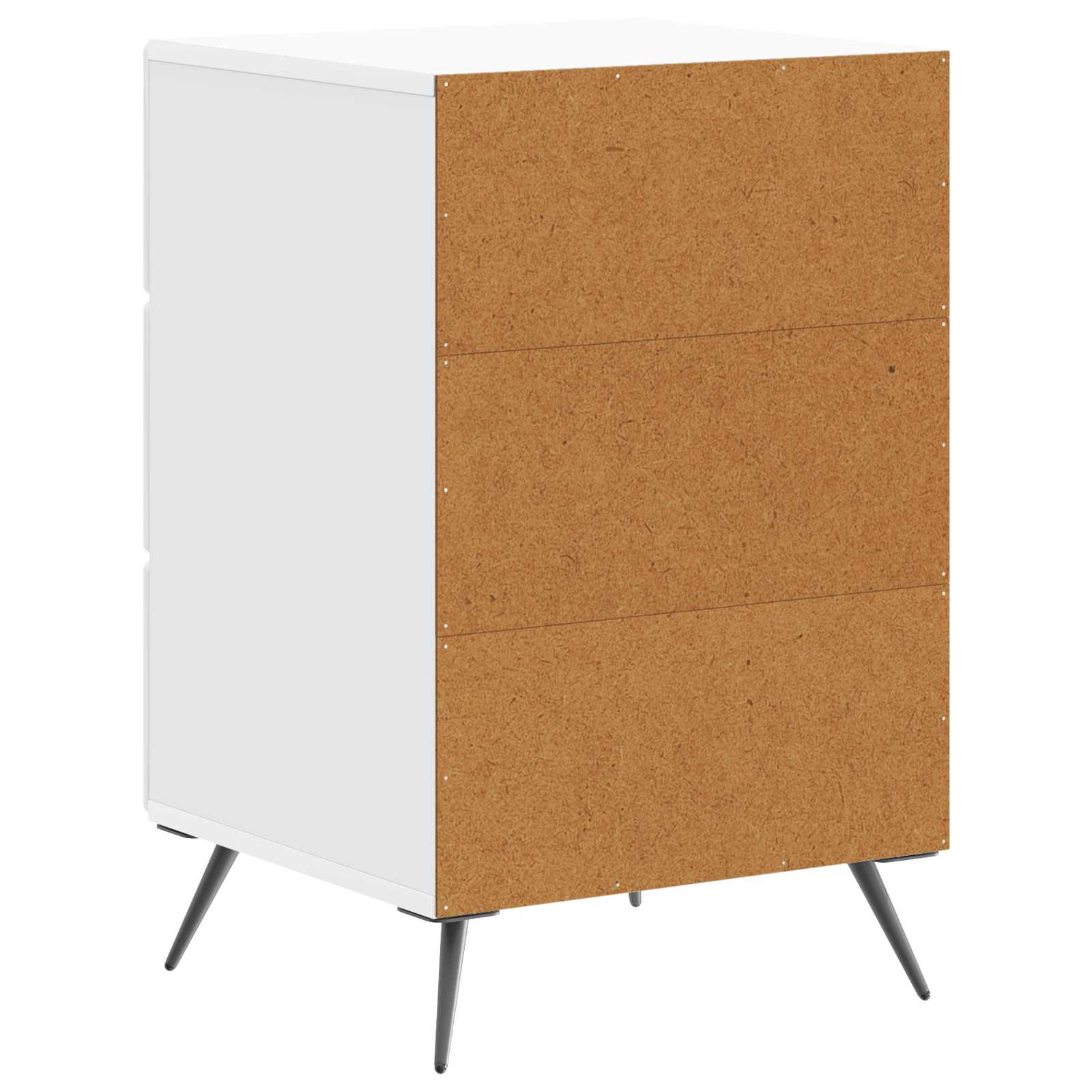 Cabinet de chevet avec tiroir Blanc brillant 43 x 41 x 66,5 cm - XIOS