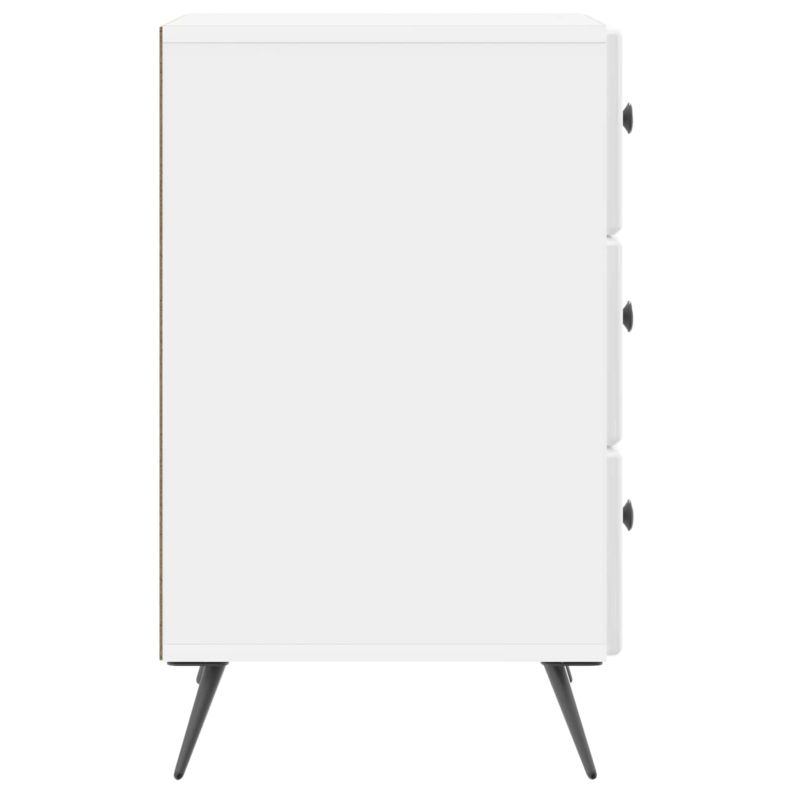 Cabinet de chevet avec tiroir Blanc brillant 43 x 41 x 66,5 cm - XIOS