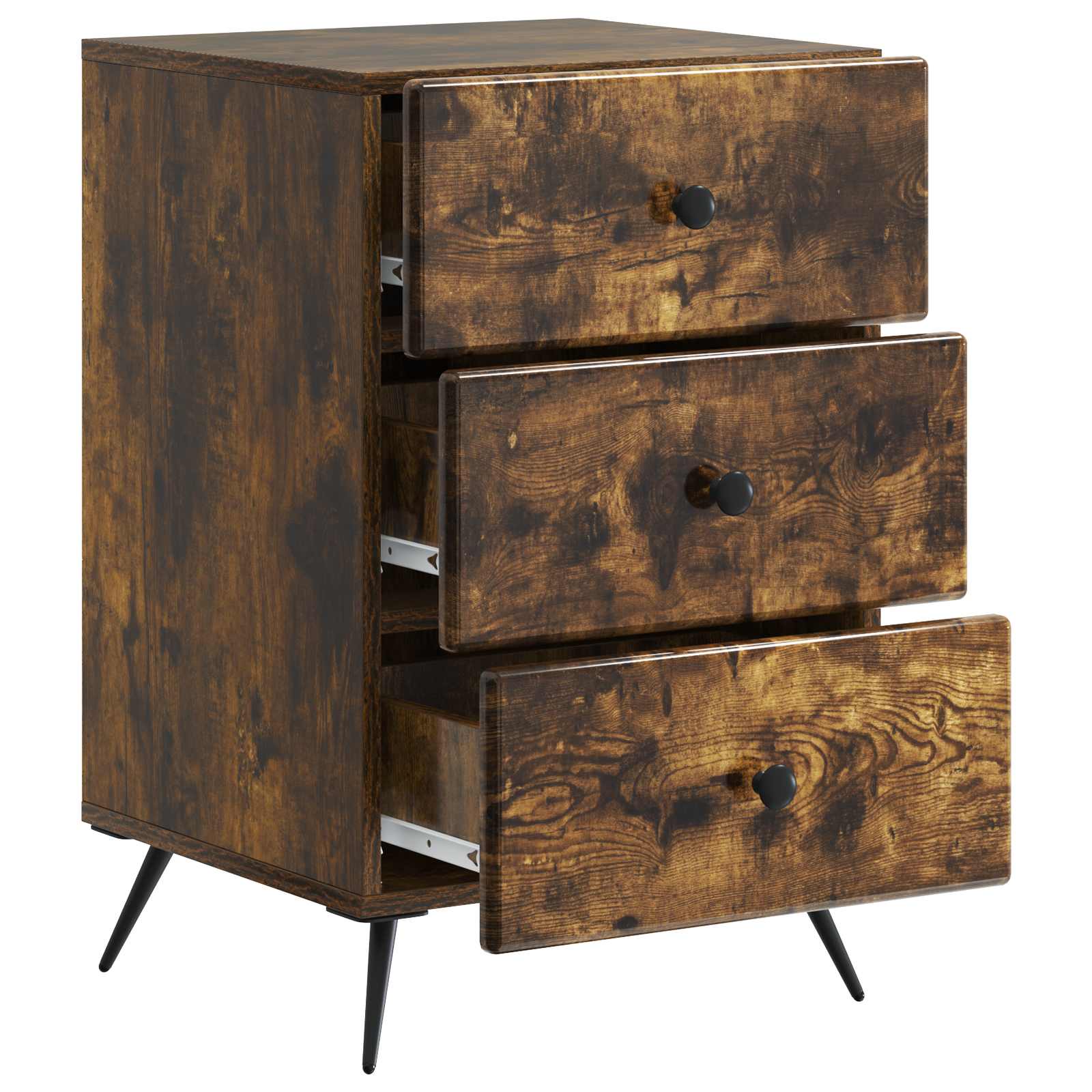 Cabinet de chevet avec tiroir Chêne fumé 43 x 41 x 66,5 cm - XIOS