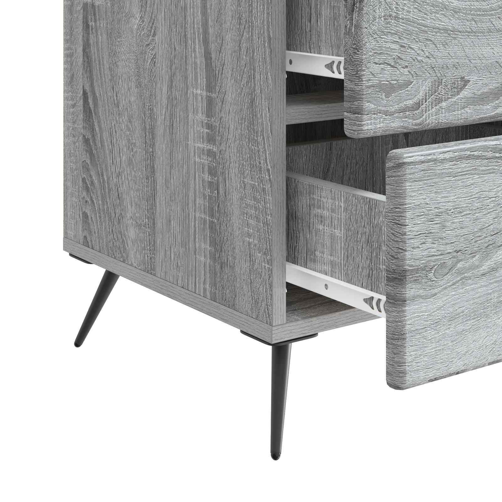 Cabinet de chevet avec tiroir Sonoma gris 43 x 41 x 66,5 cm - XIOS