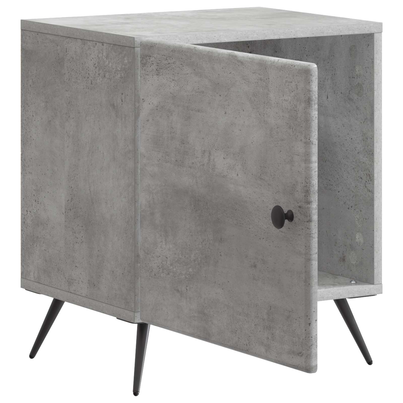 Cabinet de chevet 2 pcs Gris béton 43 x 34,5 x 50 cm - XIOS