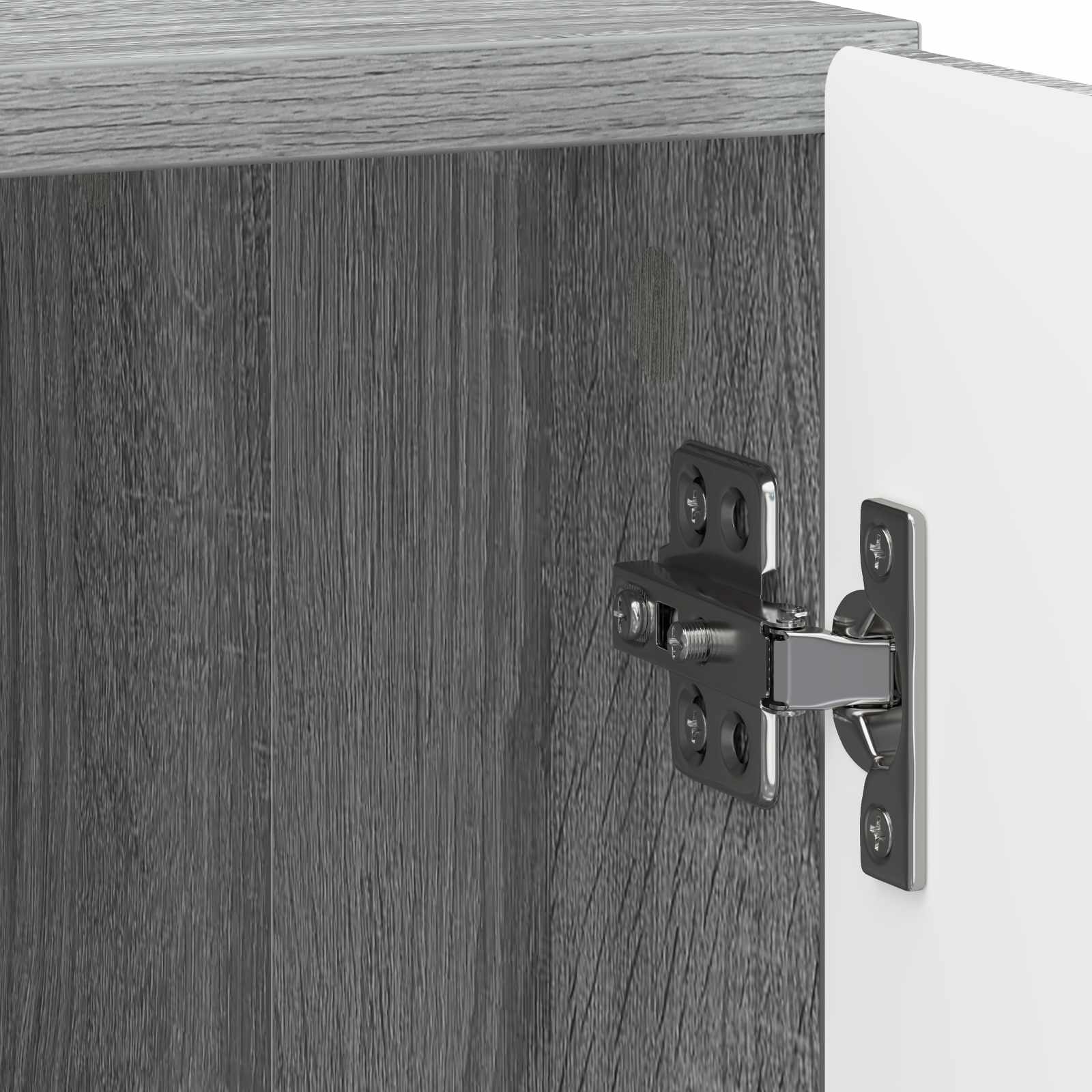 Cabinet de chevet 2 pcs Sonoma gris 43 x 34,5 x 50 cm - XIOS