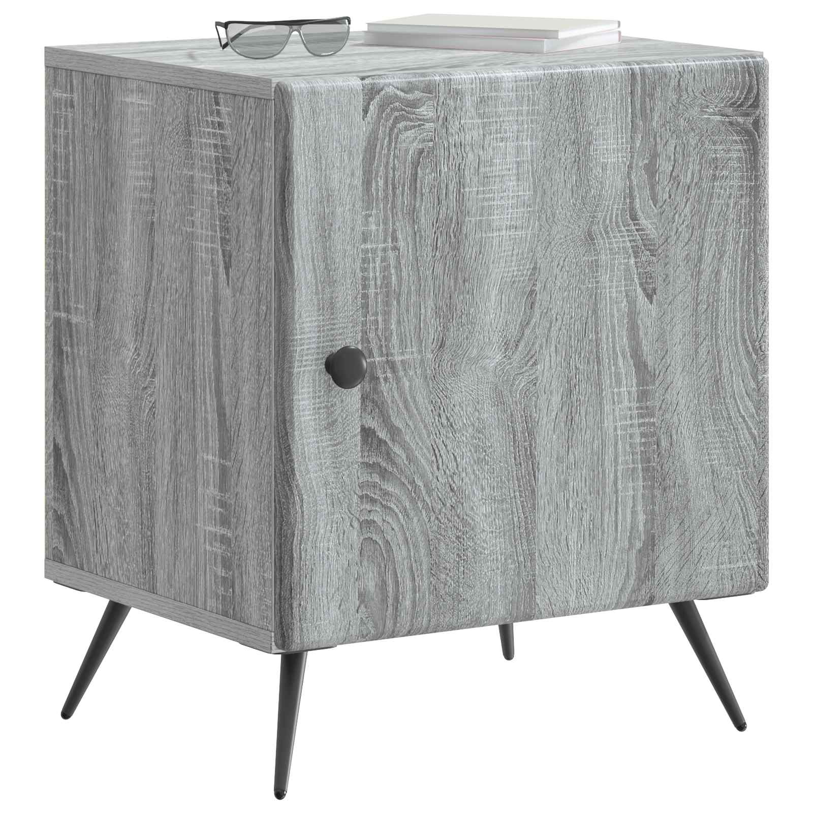 Cabinet de chevet 2 pcs Sonoma gris 43 x 34,5 x 50 cm - XIOS
