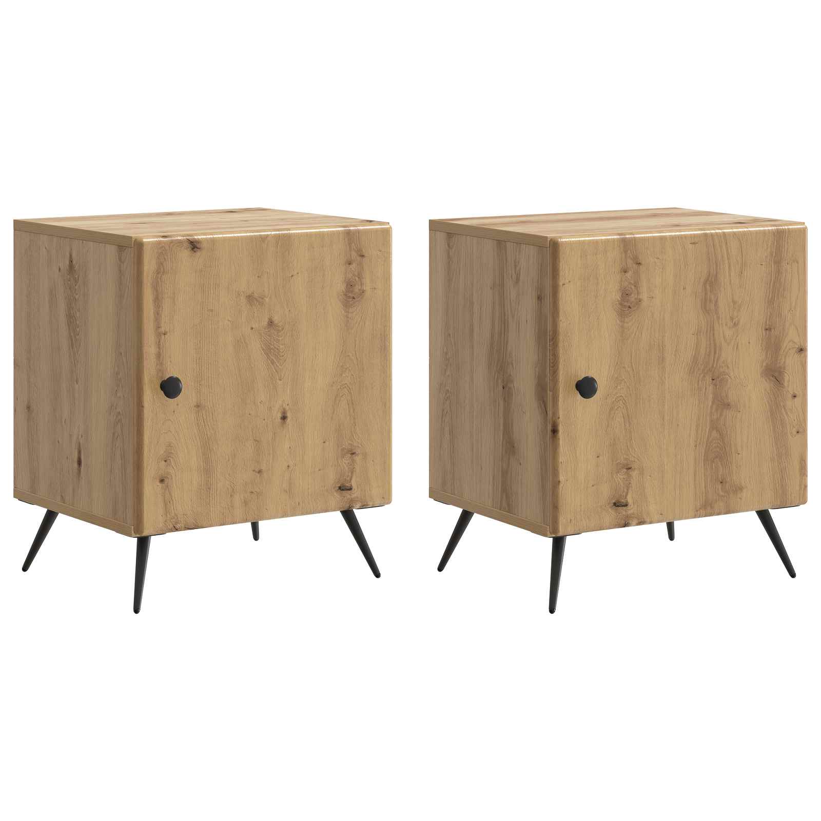 Cabinet de chevet 2 pcs Chêne artisanal 43 x 34,5 x 50 cm - XIOS