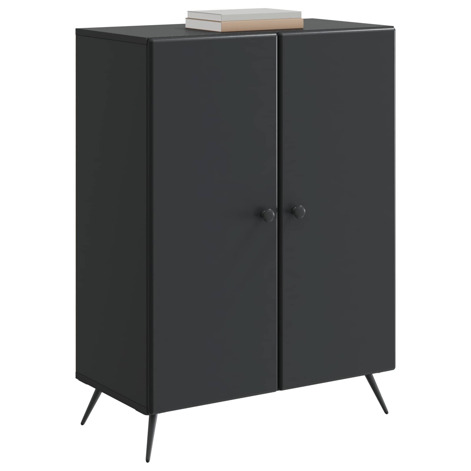 Buffet Noir 66 x 34,5 x 90 cm Bois d'ingénierie - XIOS
