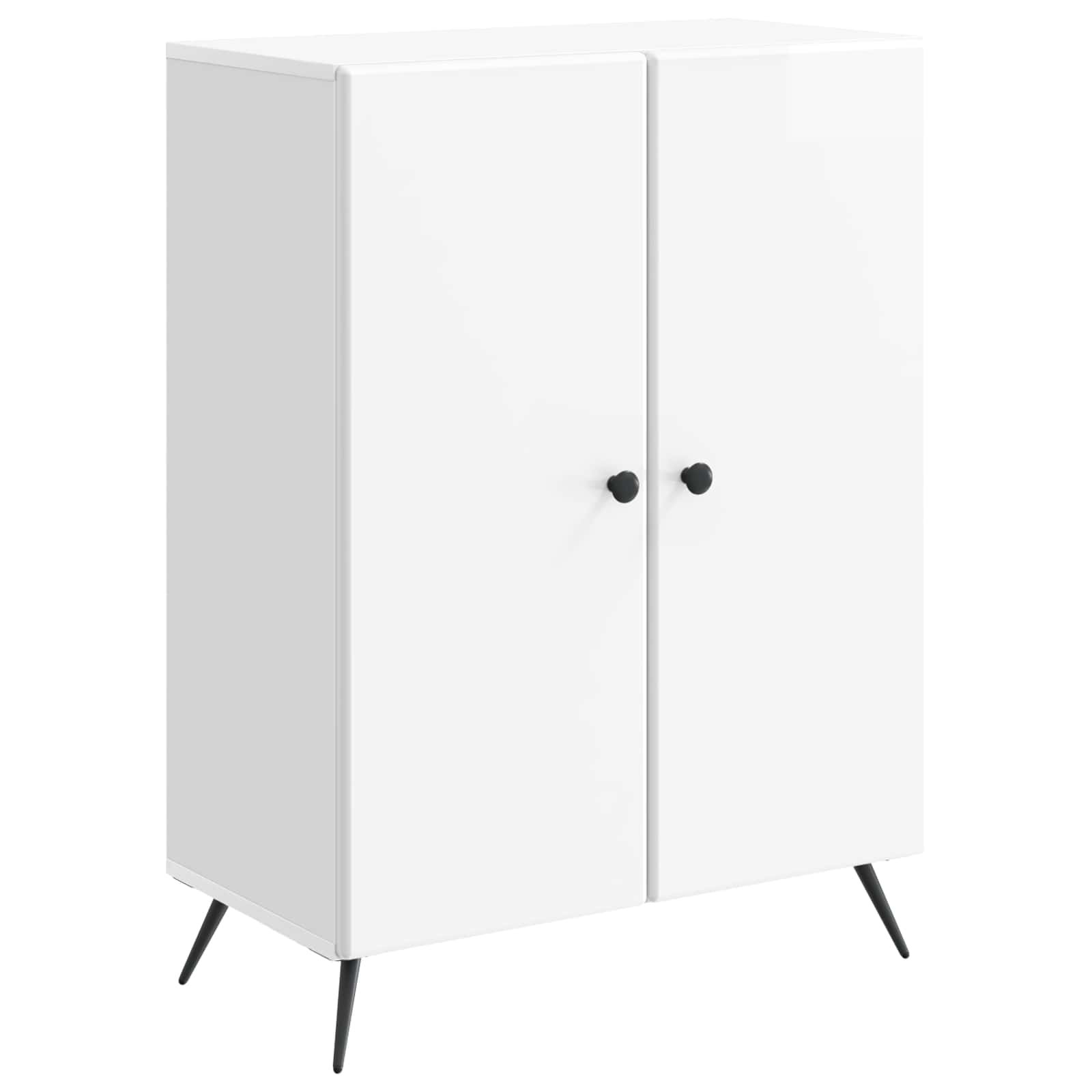 Buffet Blanc brillant 66 x 34,5 x 90 cm Bois d'ingénierie - XIOS