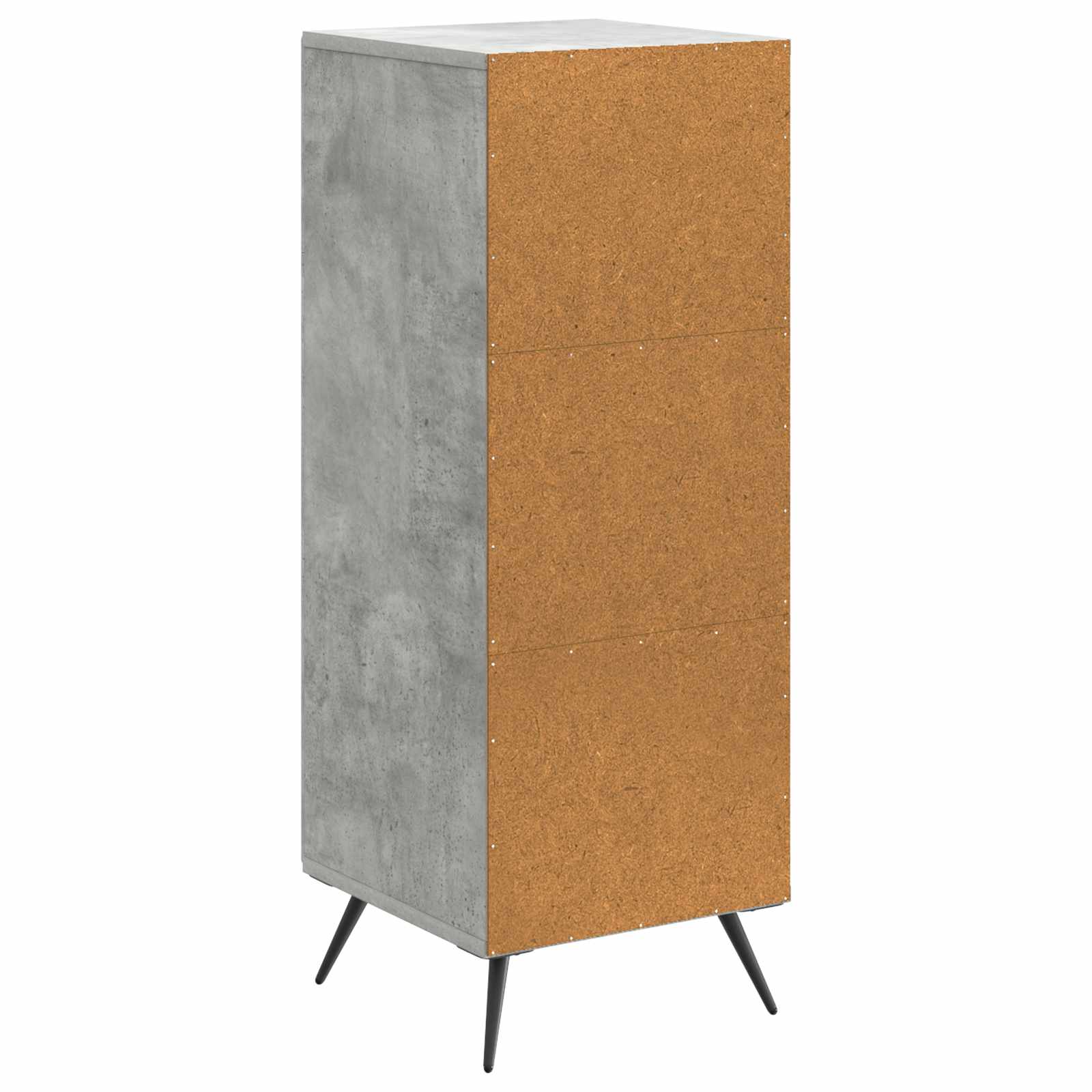 Buffet Gris béton 33 x 34,5 x 90 cm Bois d'ingénierie - XIOS