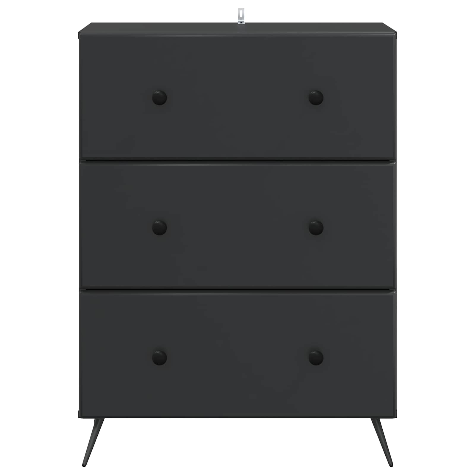 Armoire à tiroirs Noir 66 x 34,5 x 90 cm Bois d'ingénierie - XIOS