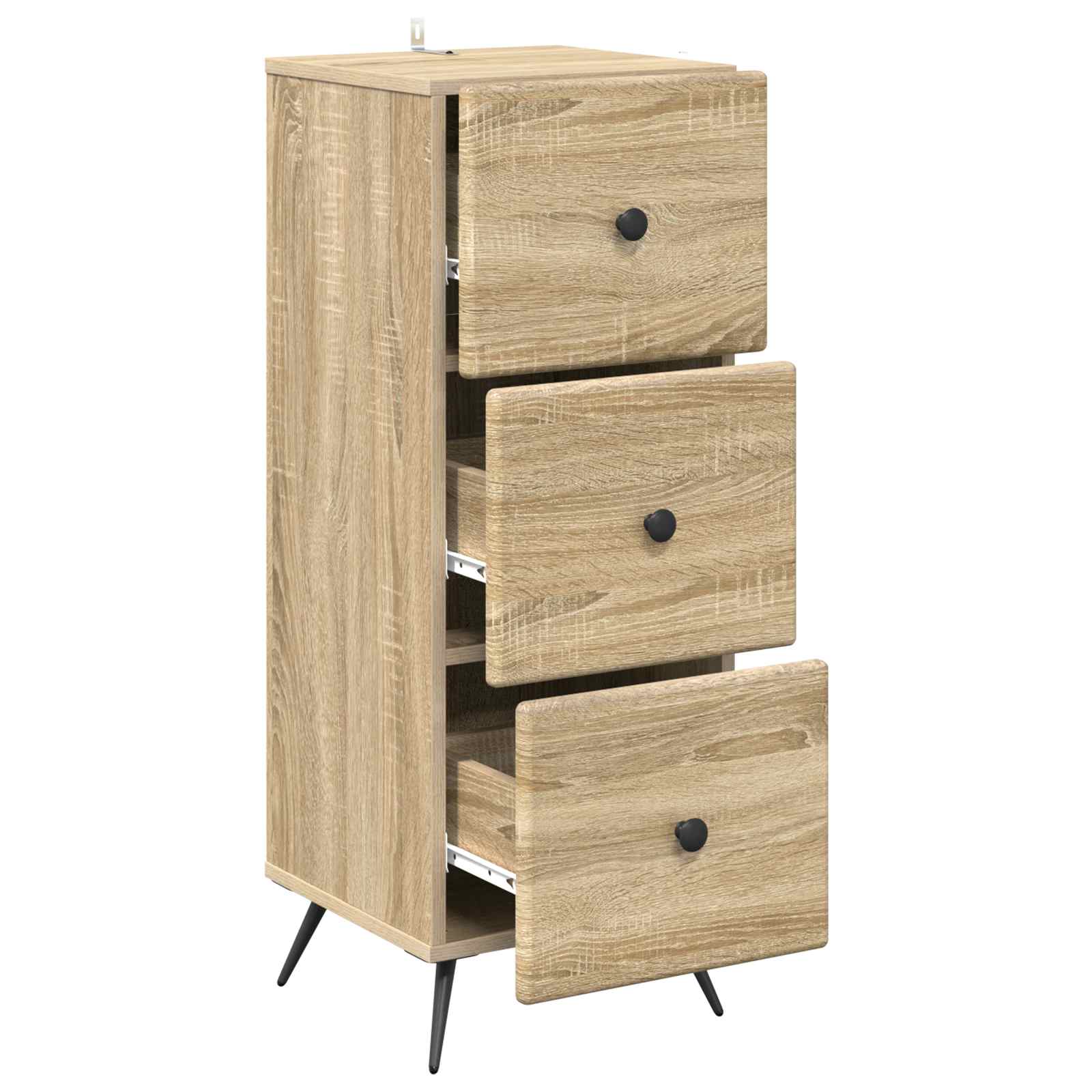 Armoire à tiroirs Chêne Sonoma 33 x 34,5 x 90 cm - XIOS