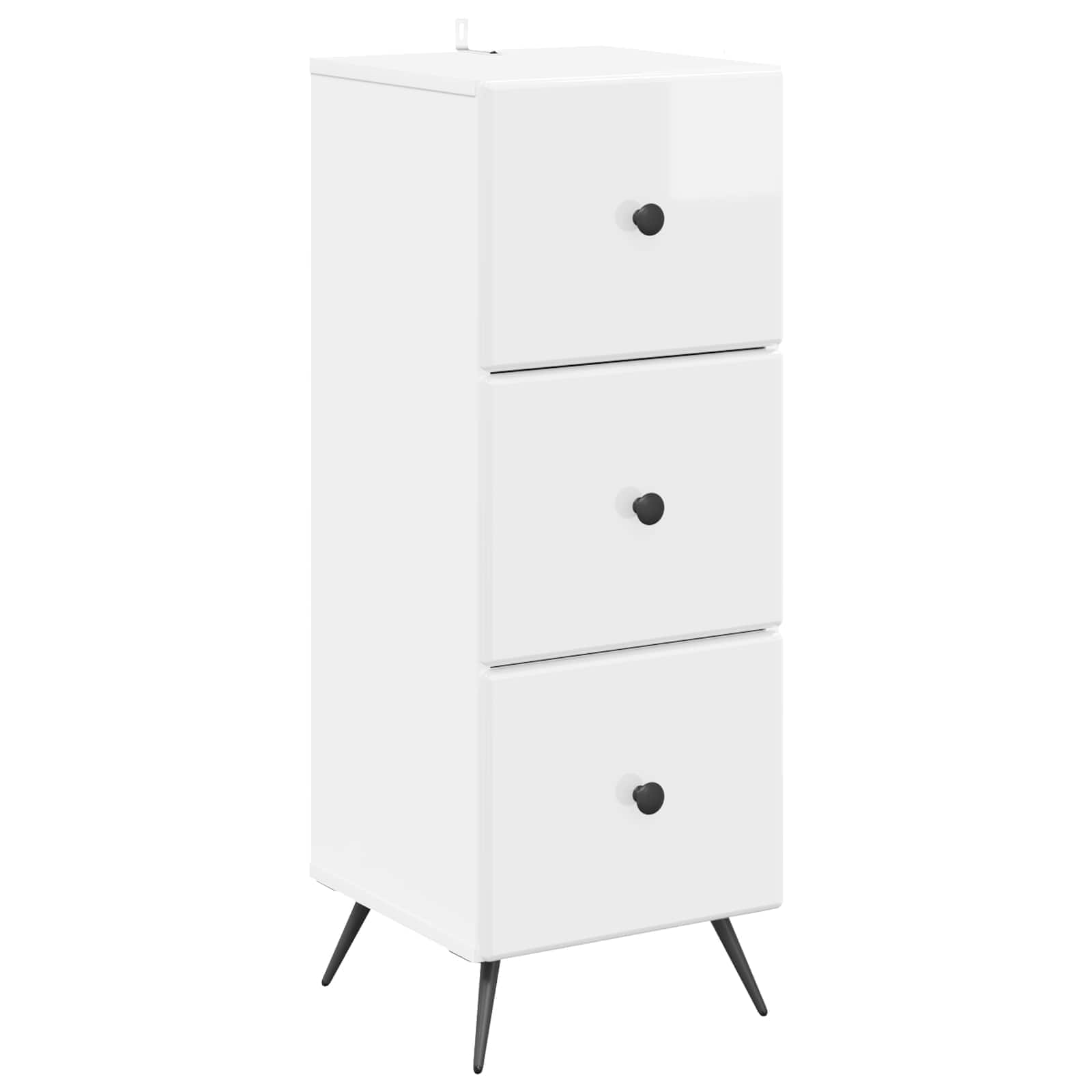 Armoire à tiroirs Blanc brillant 33 x 34,5 x 90 cm - XIOS