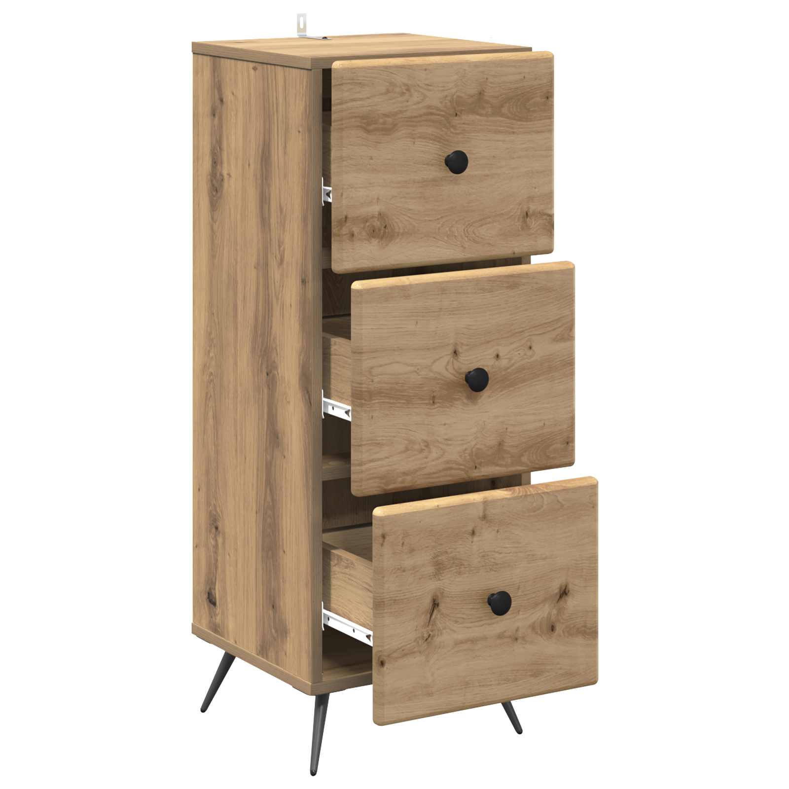 Armoire à tiroirs Chêne artisanal 33 x 34,5 x 90 cm - XIOS