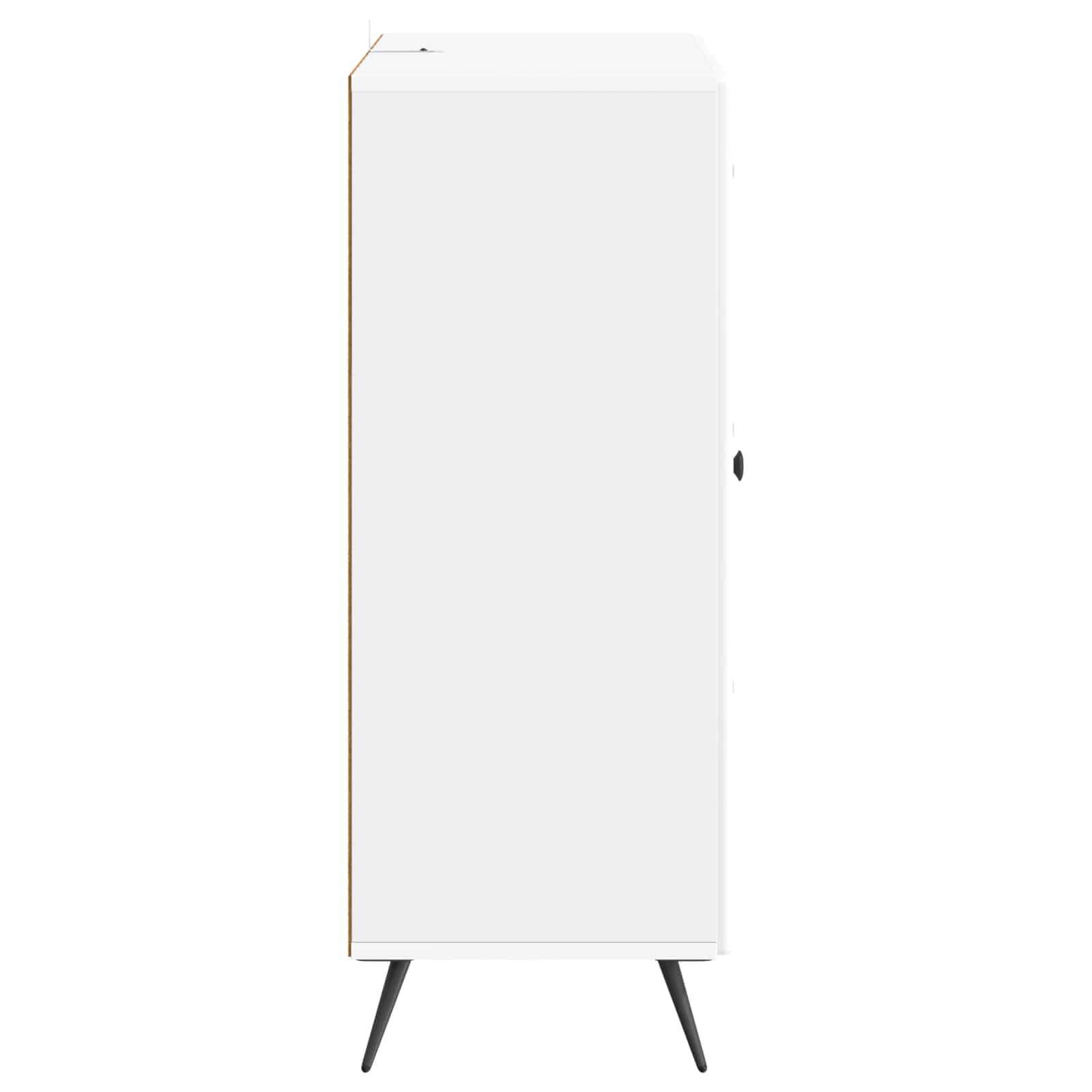 Buffet Blanc brillant 66 x 34,5 x 90 cm Bois d'ingénierie - XIOS