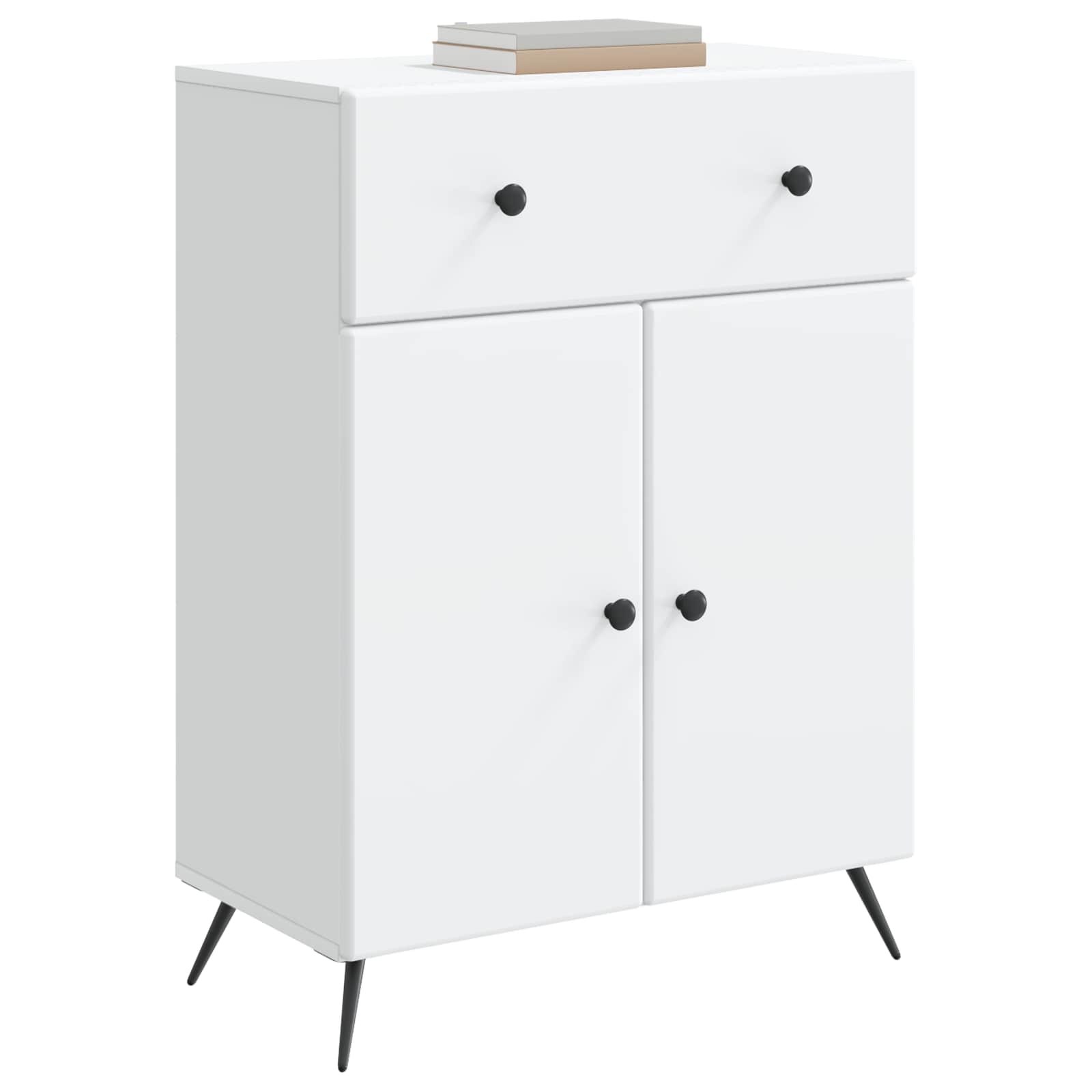 Buffet avec tiroir Blanc 66 x 34,5 x 90 cm Bois d'ingénierie - XIOS