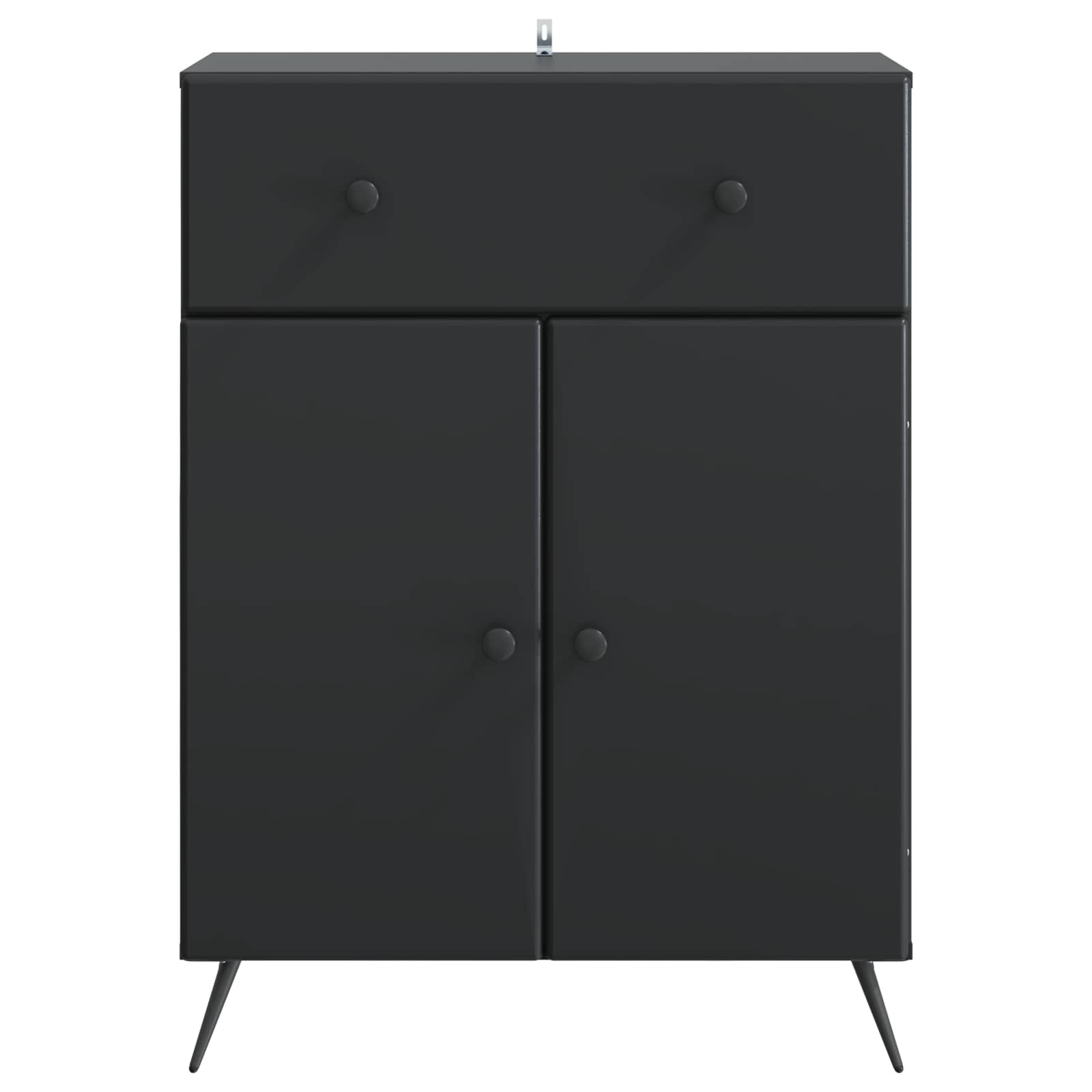 Buffet avec tiroir Noir 66 x 34,5 x 90 cm Bois d'ingénierie - XIOS