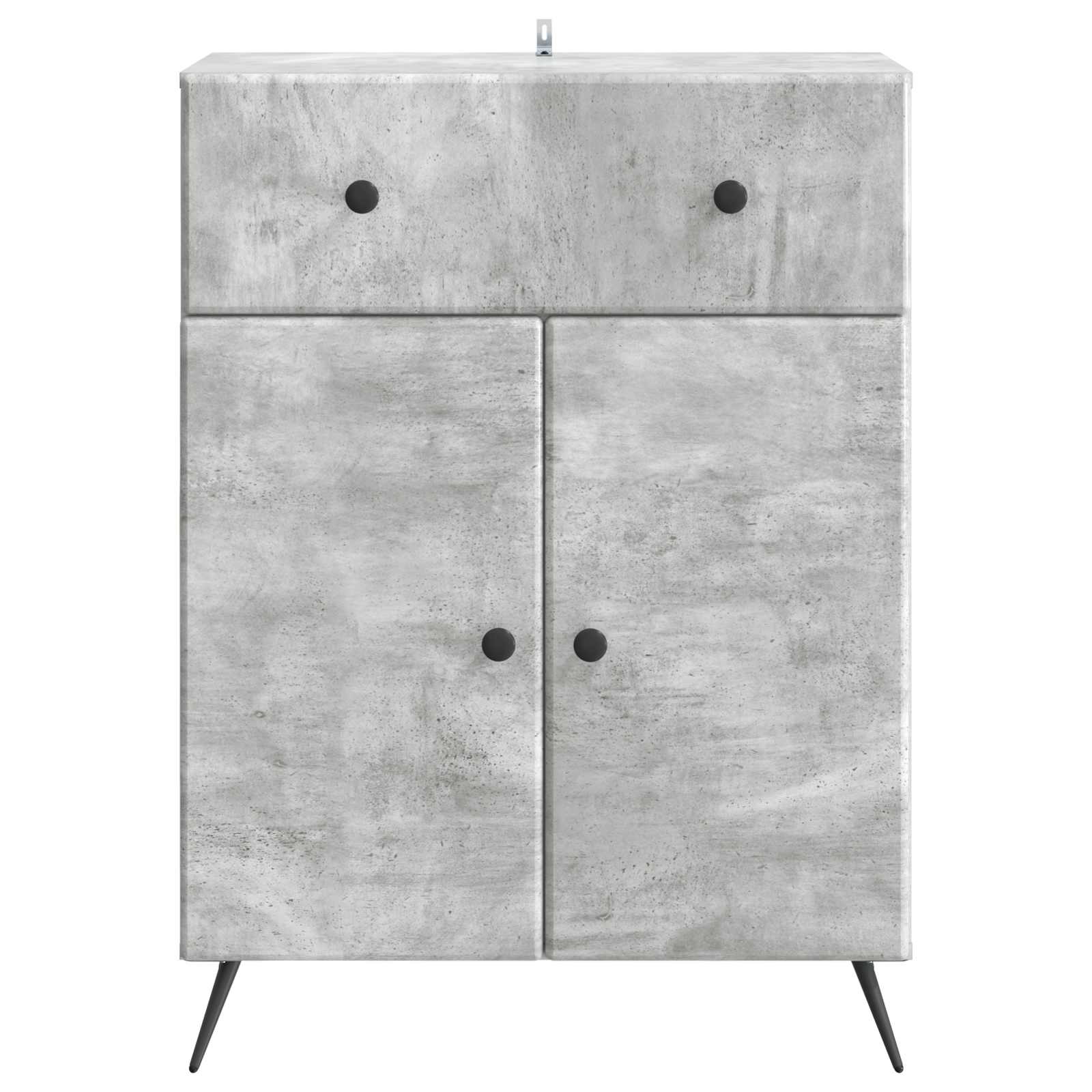 Buffet Gris béton 66 x 34,5 x 90 cm Bois d'ingénierie - XIOS