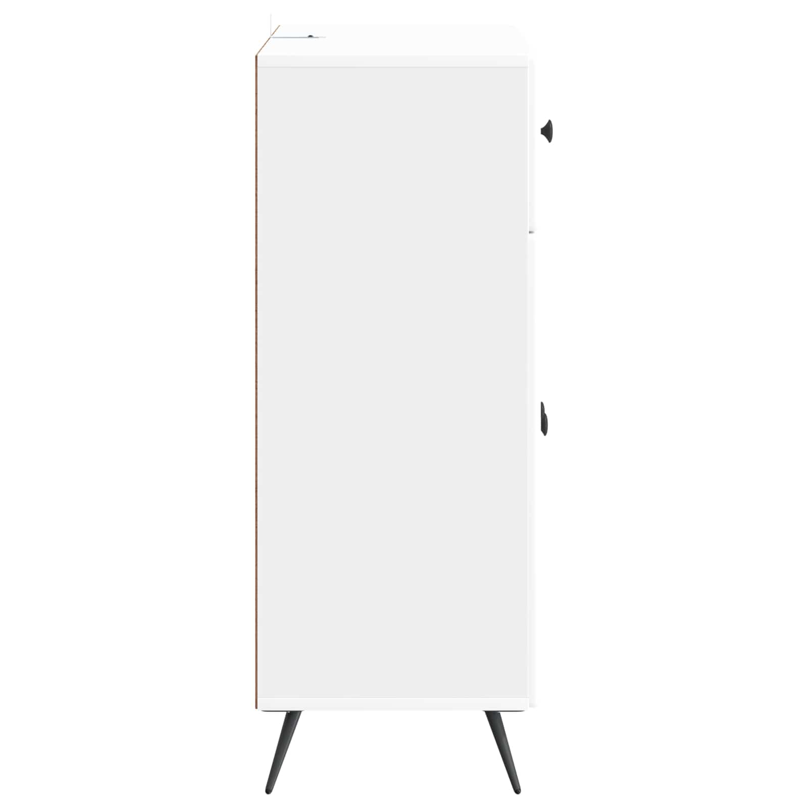 Buffet Blanc brillant 66 x 34,5 x 90 cm Bois d'ingénierie - XIOS