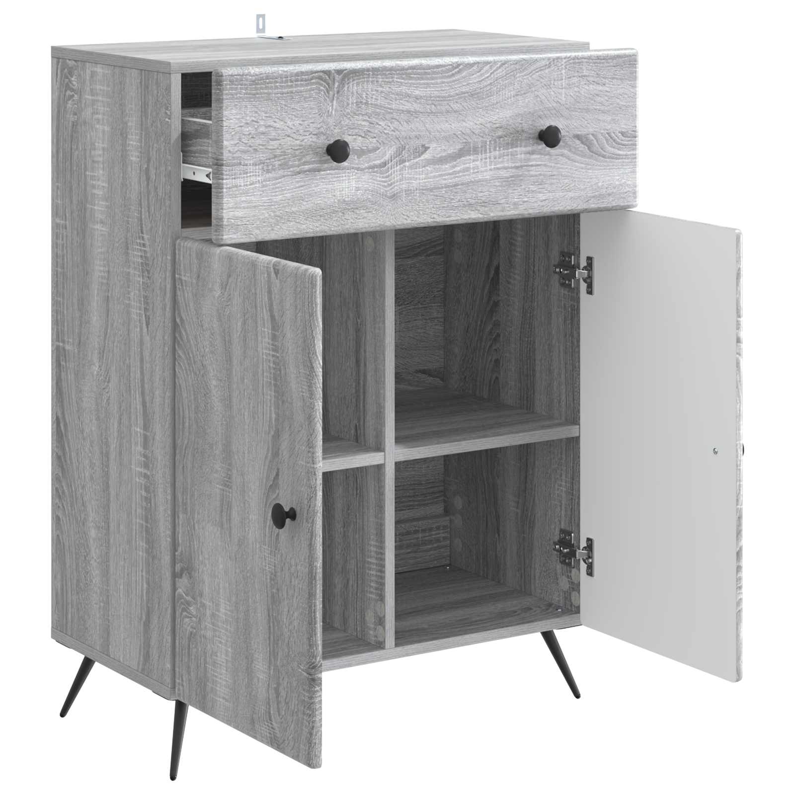 Buffet Sonoma gris 66 x 34,5 x 90 cm Bois d'ingénierie - XIOS