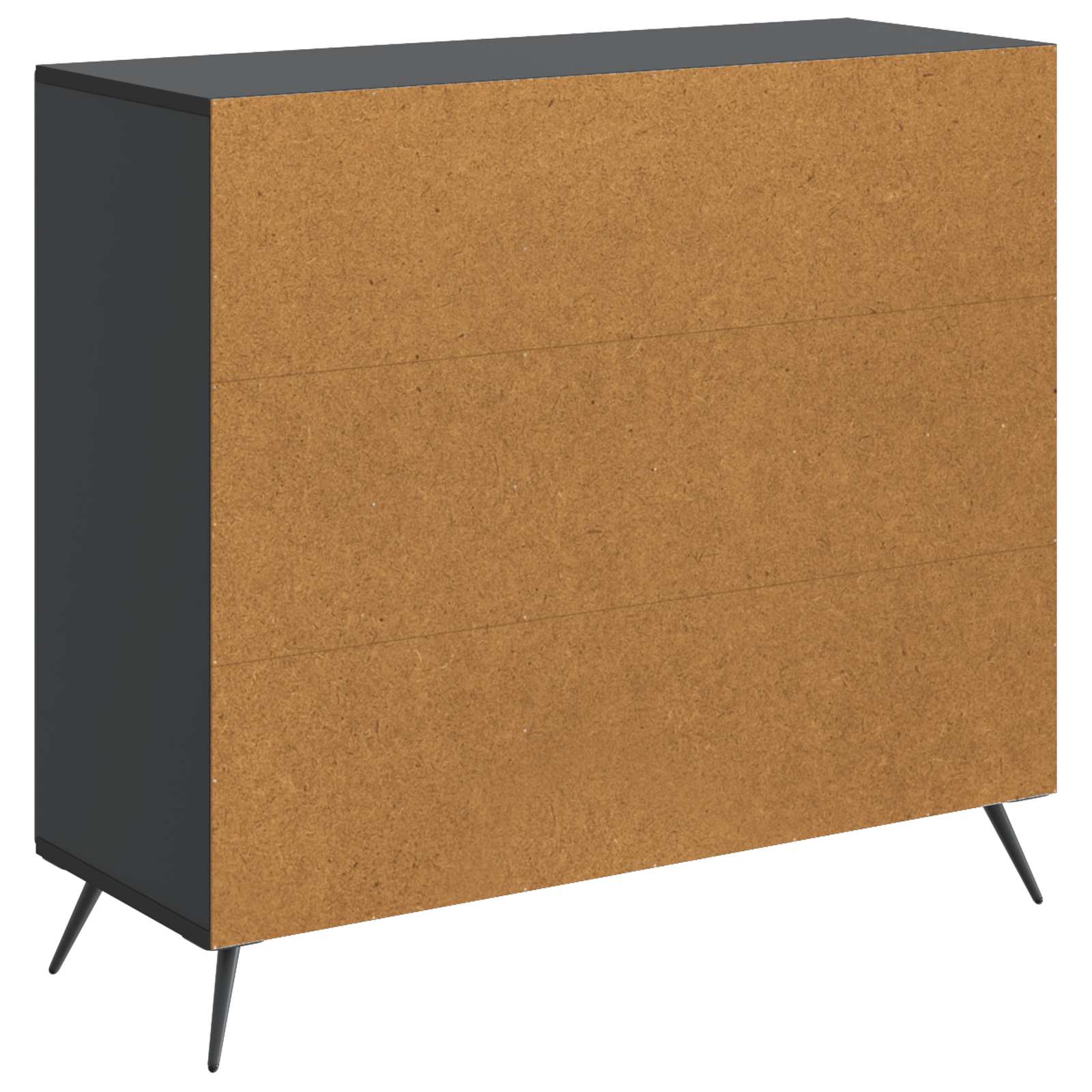 Buffet Noir 89 x 34,5 x 80 cm Bois d'ingénierie - XIOS