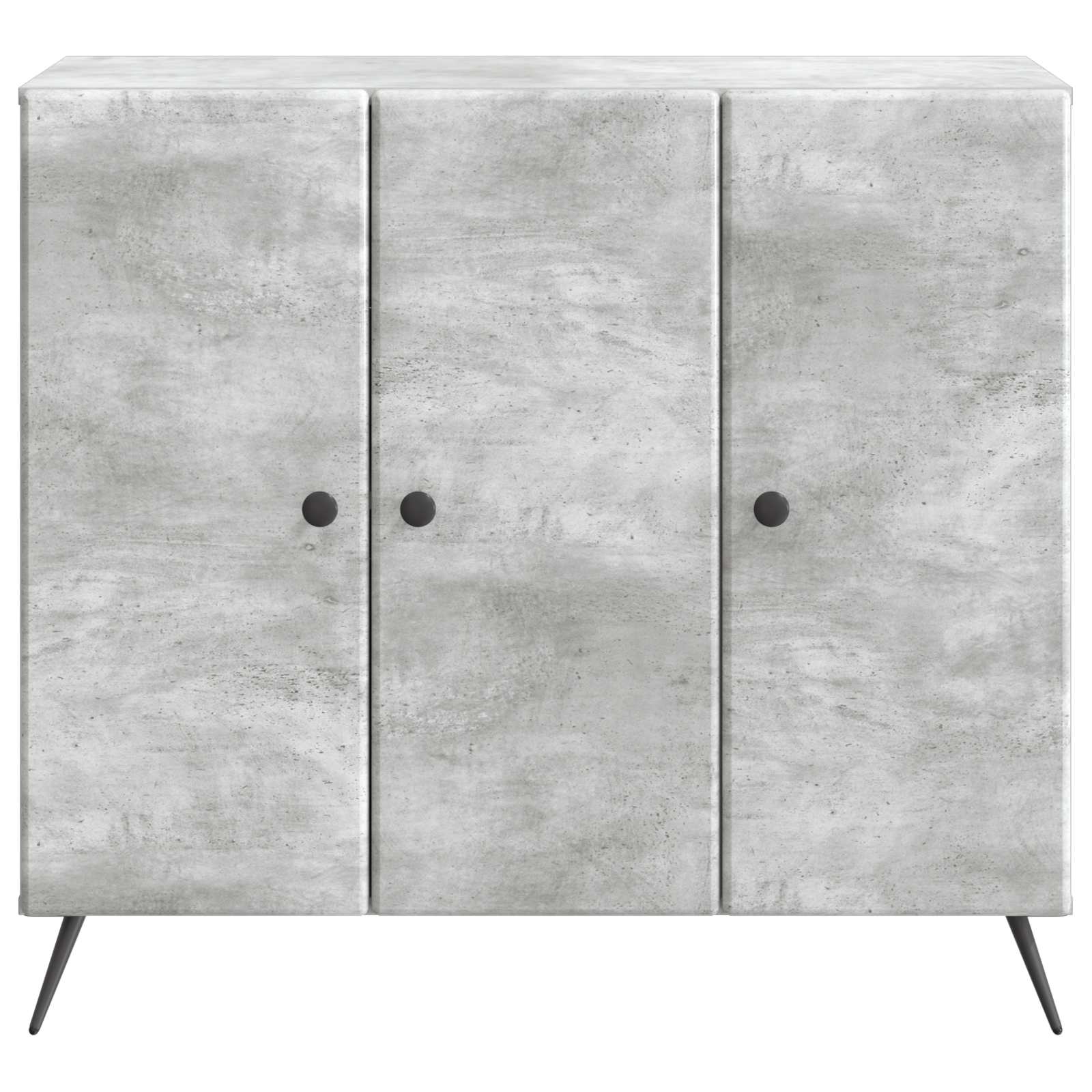 Buffet Gris béton 89 x 34,5 x 80 cm Bois d'ingénierie - XIOS