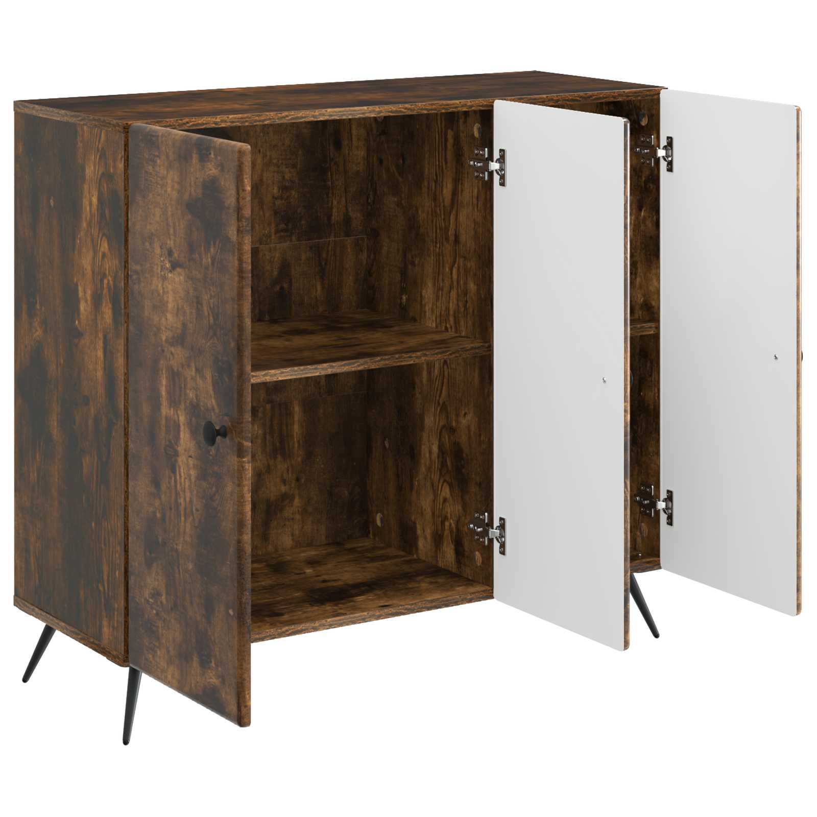 Buffet Chêne fumé 89 x 34,5 x 80 cm Bois d'ingénierie - XIOS