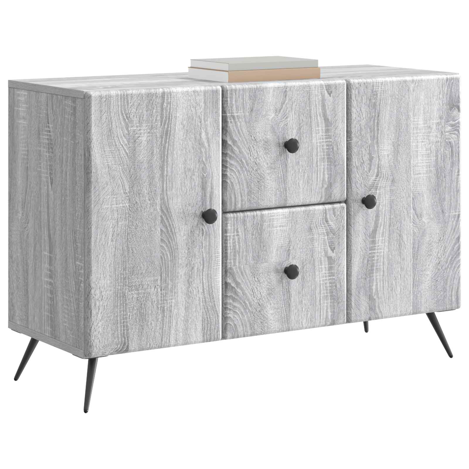 Buffet Sonoma gris 89 x 34,5 x 60 cm Bois d'ingénierie - XIOS