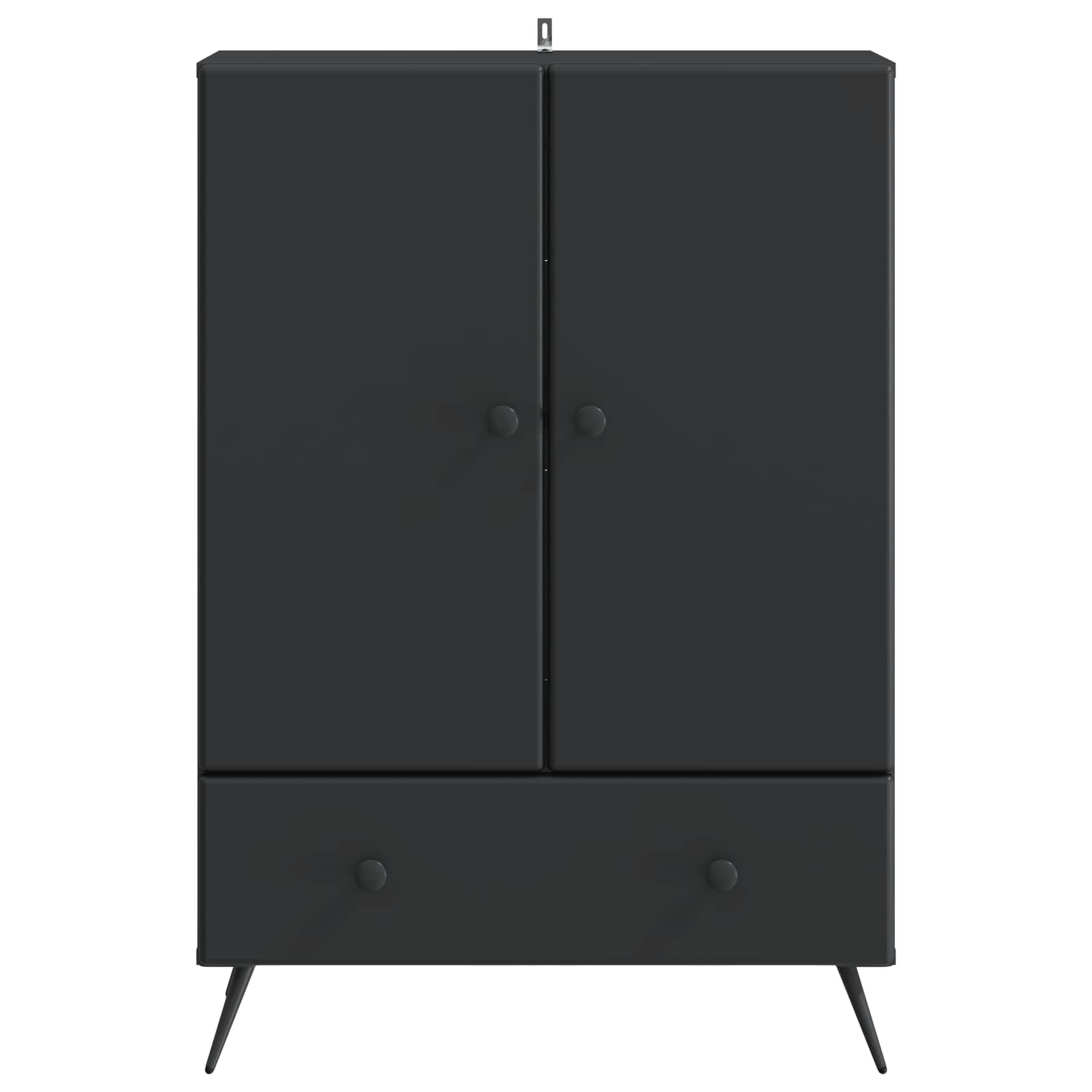 Buffet avec tiroir Noir 66 x 34,5 x 95 cm Bois d'ingénierie - XIOS