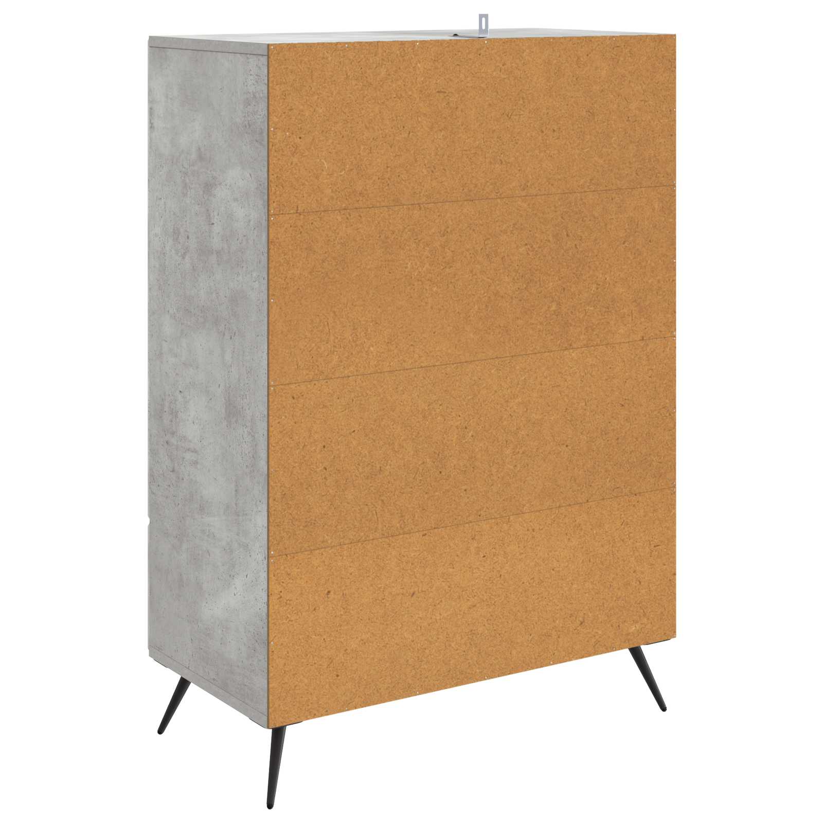 Buffet Gris béton 66 x 34,5 x 95 cm Bois d'ingénierie - XIOS