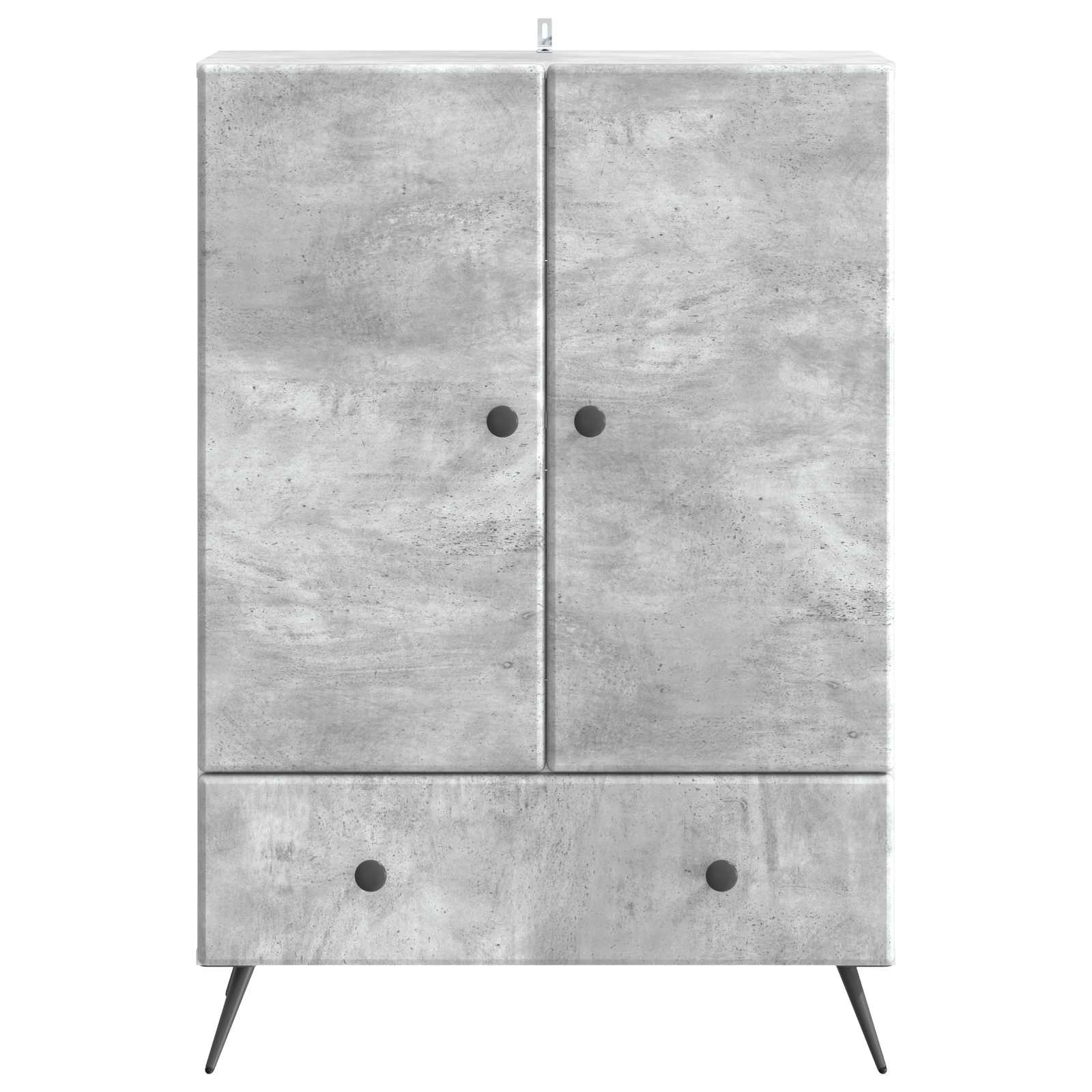 Buffet Gris béton 66 x 34,5 x 95 cm Bois d'ingénierie - XIOS