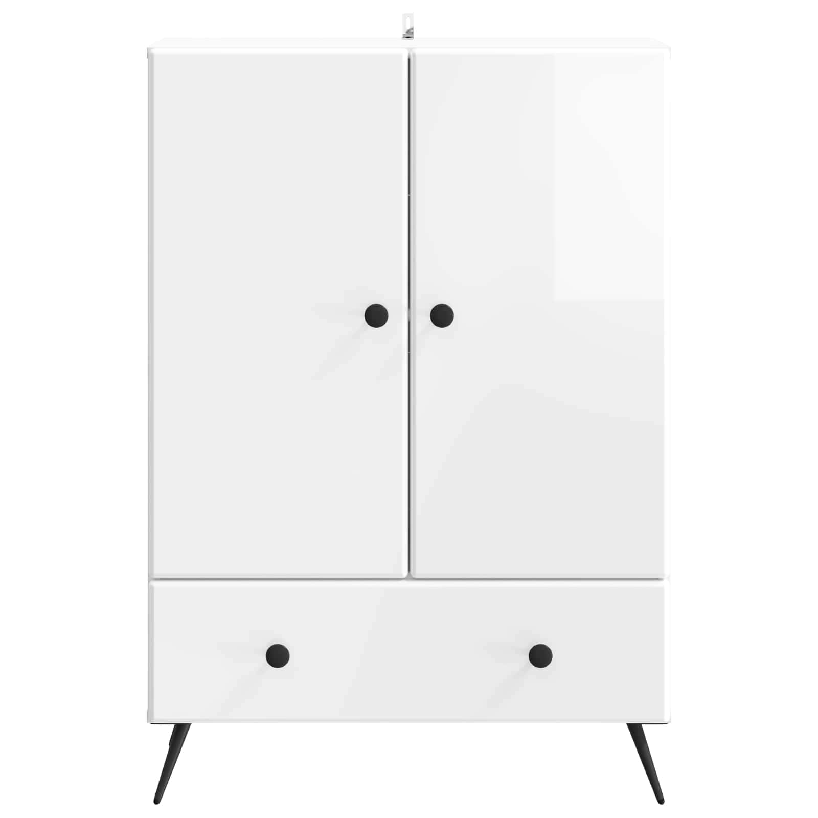 Buffet Blanc brillant 66 x 34,5 x 95 cm Bois d'ingénierie - XIOS