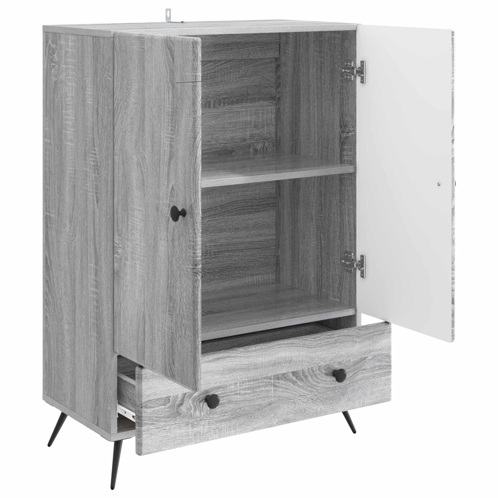 Buffet Sonoma gris 66 x 34,5 x 95 cm Bois d'ingénierie - XIOS