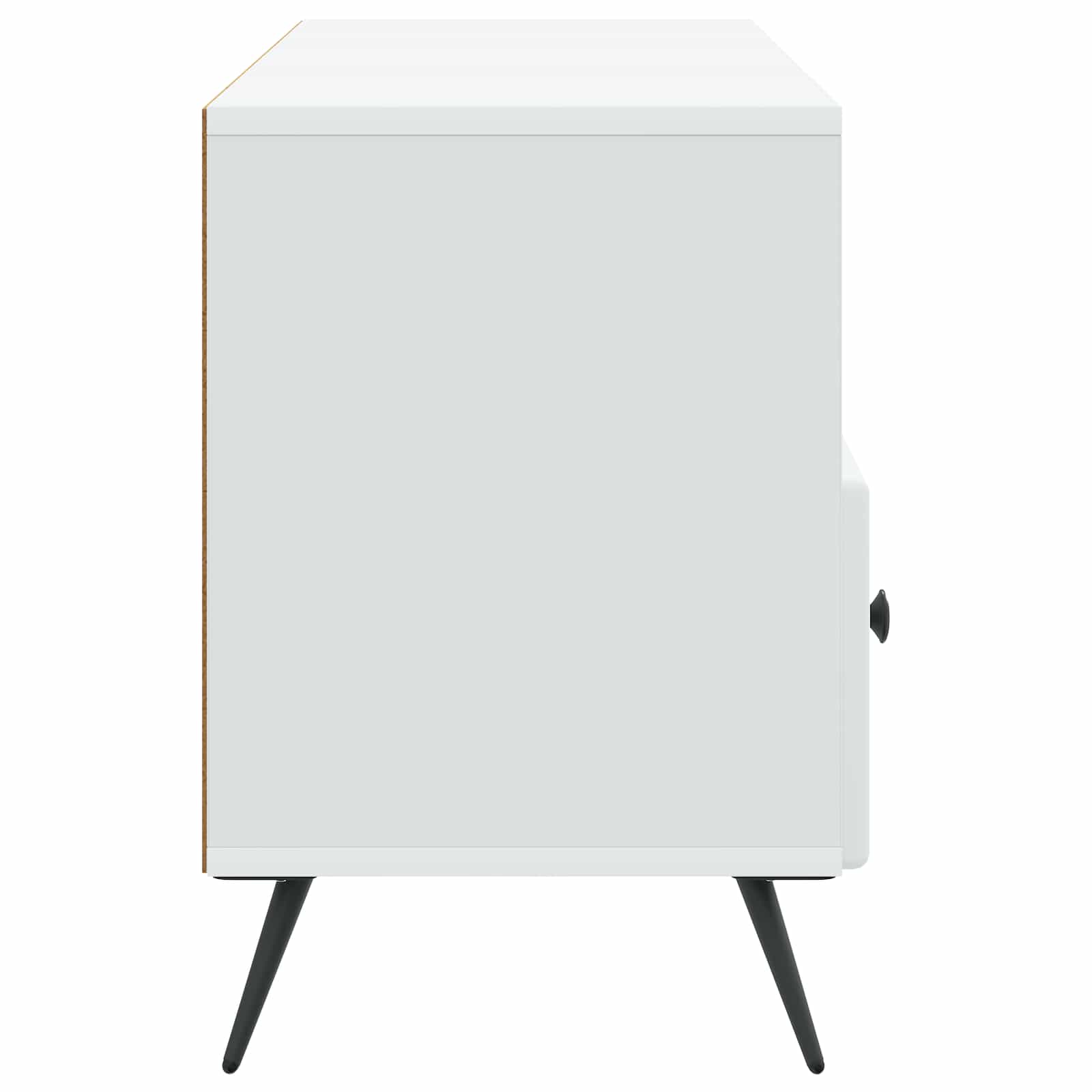 Meuble TV Blanc 102 x 34,5 x 50 cm Bois d'ingénierie - XIOS