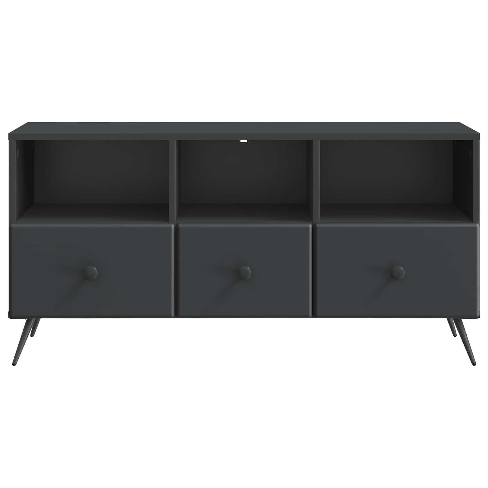 Meuble TV avec tiroir Noir 102 x 34,5 x 50 cm Bois d'ingénierie - XIOS