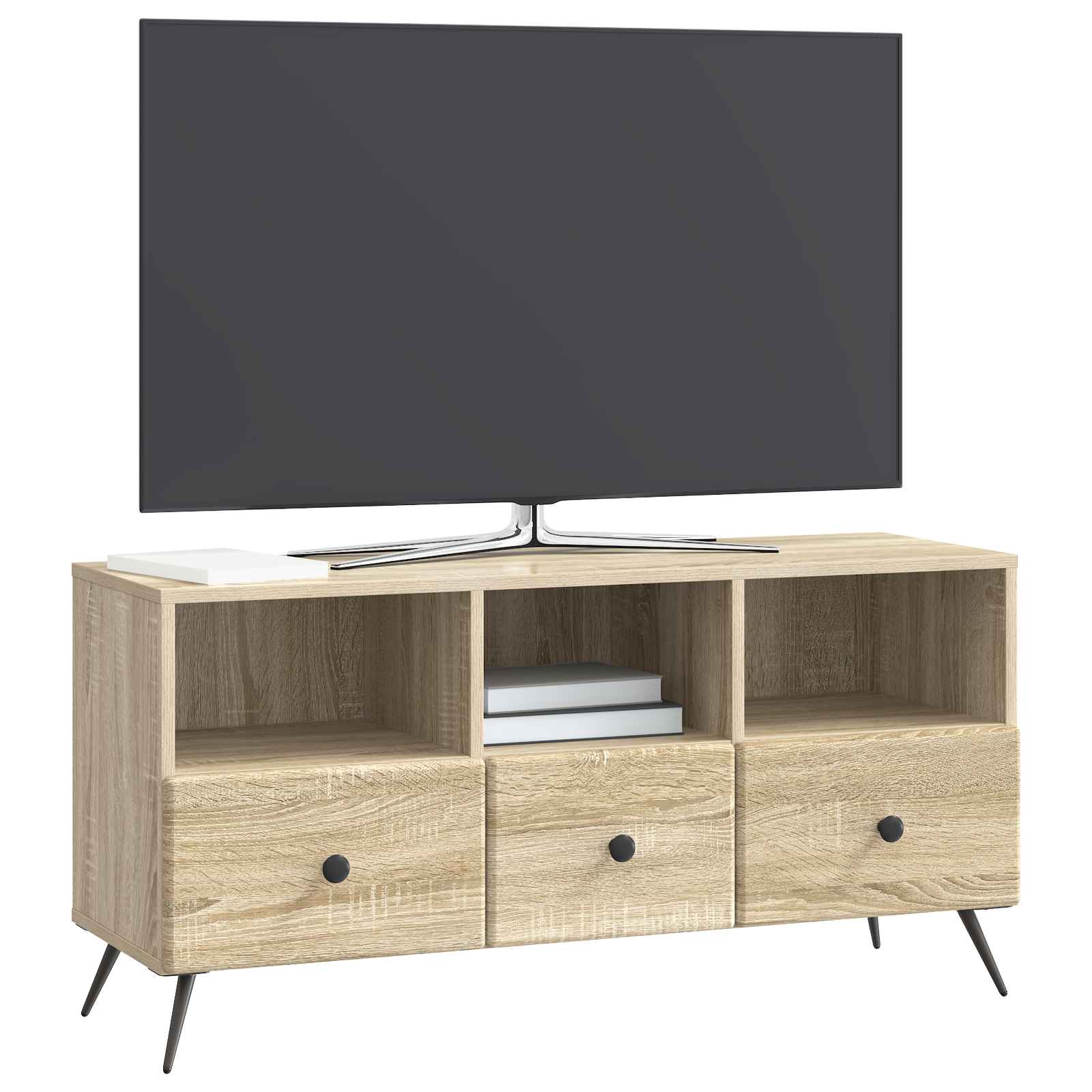 Meuble TV Chêne Sonoma 102 x 34,5 x 50 cm Bois d'ingénierie - XIOS