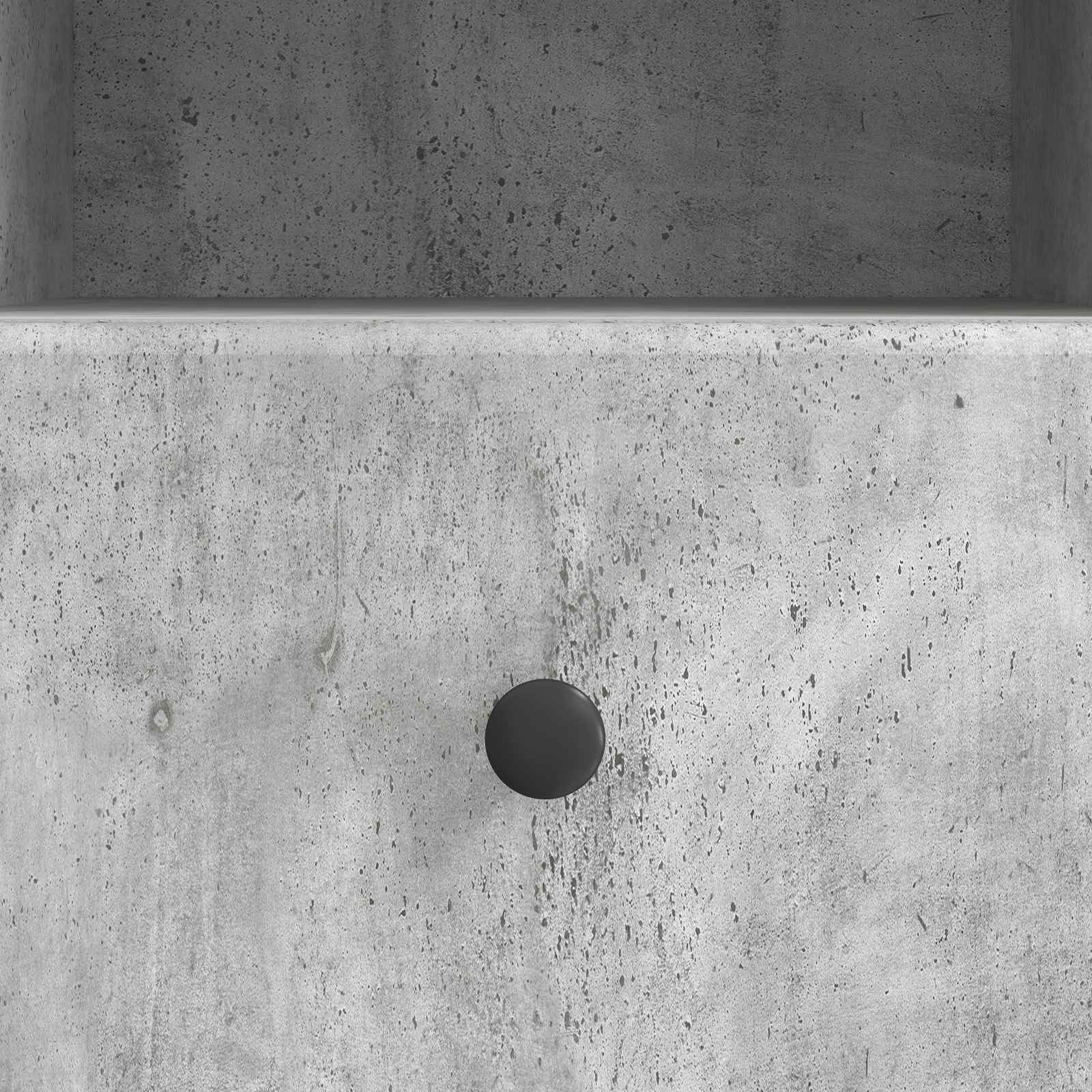 Meuble TV Gris béton 102 x 34,5 x 50 cm Bois d'ingénierie - XIOS