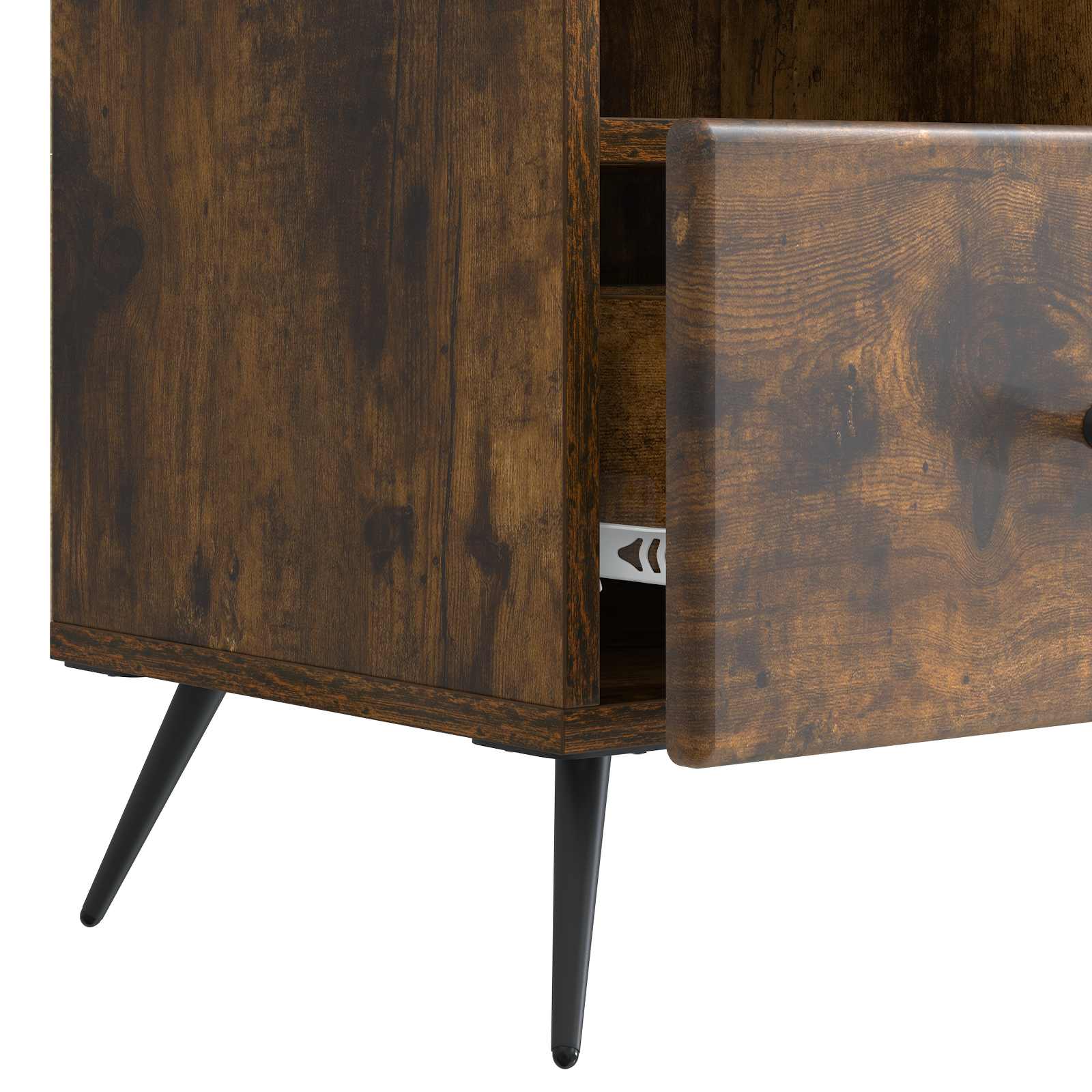 Meuble TV Chêne fumé 102 x 34,5 x 50 cm Bois d'ingénierie - XIOS