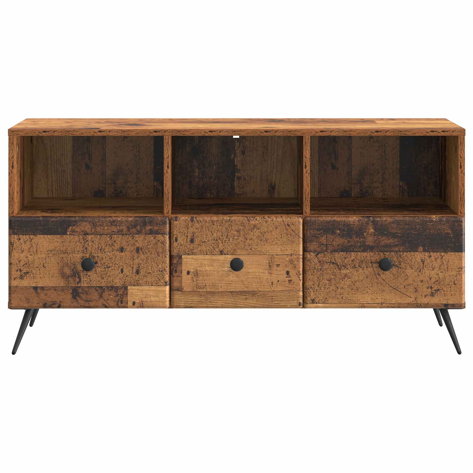 Meuble TV Bois ancien 102 x 34,5 x 50 cm Bois d'ingénierie - XIOS