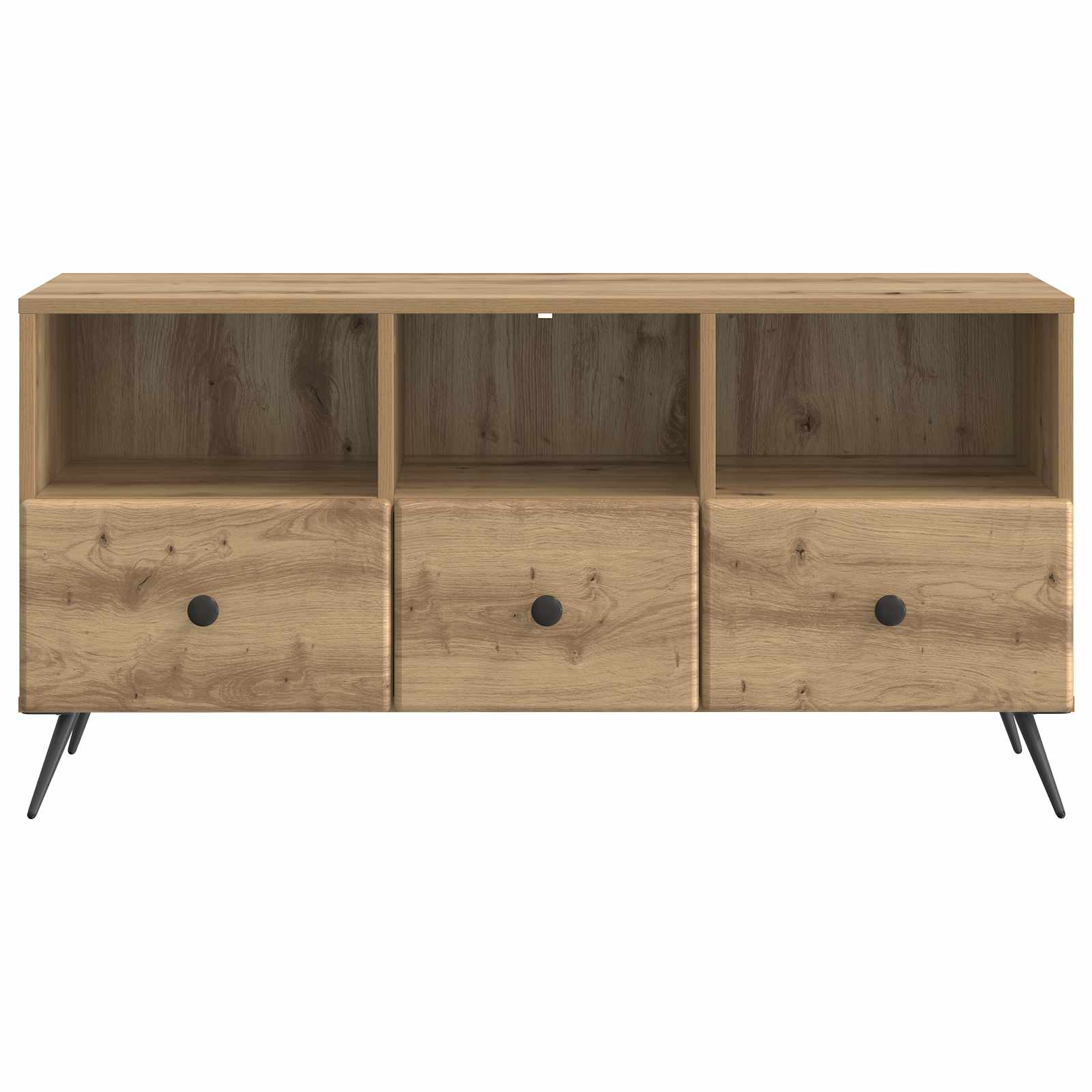 Meuble TV Chêne artisanal 102 x 34,5 x 50 cm Bois d'ingénierie - XIOS