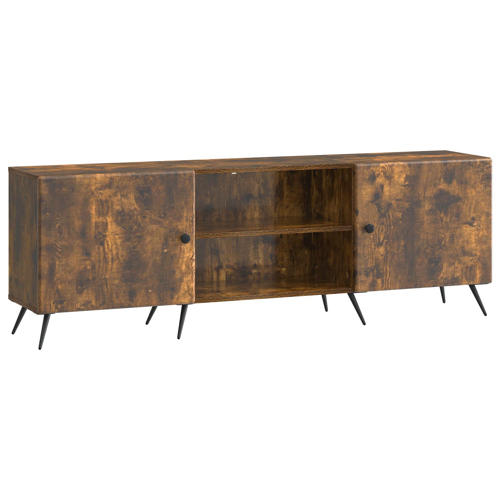 Meuble TV Chêne fumé 150 x 31 x 50 cm Bois d'ingénierie - XIOS