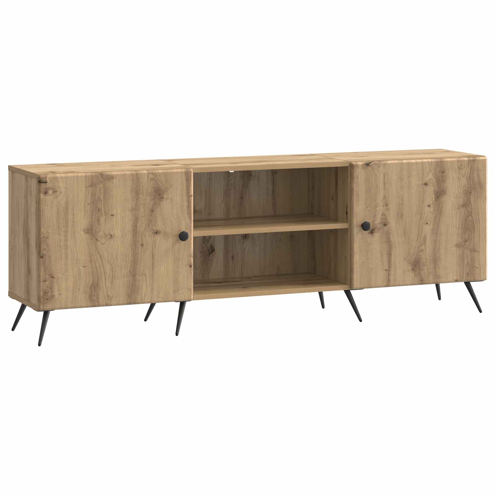 Meuble TV Chêne artisanal 150 x 31 x 50 cm Bois d'ingénierie - XIOS