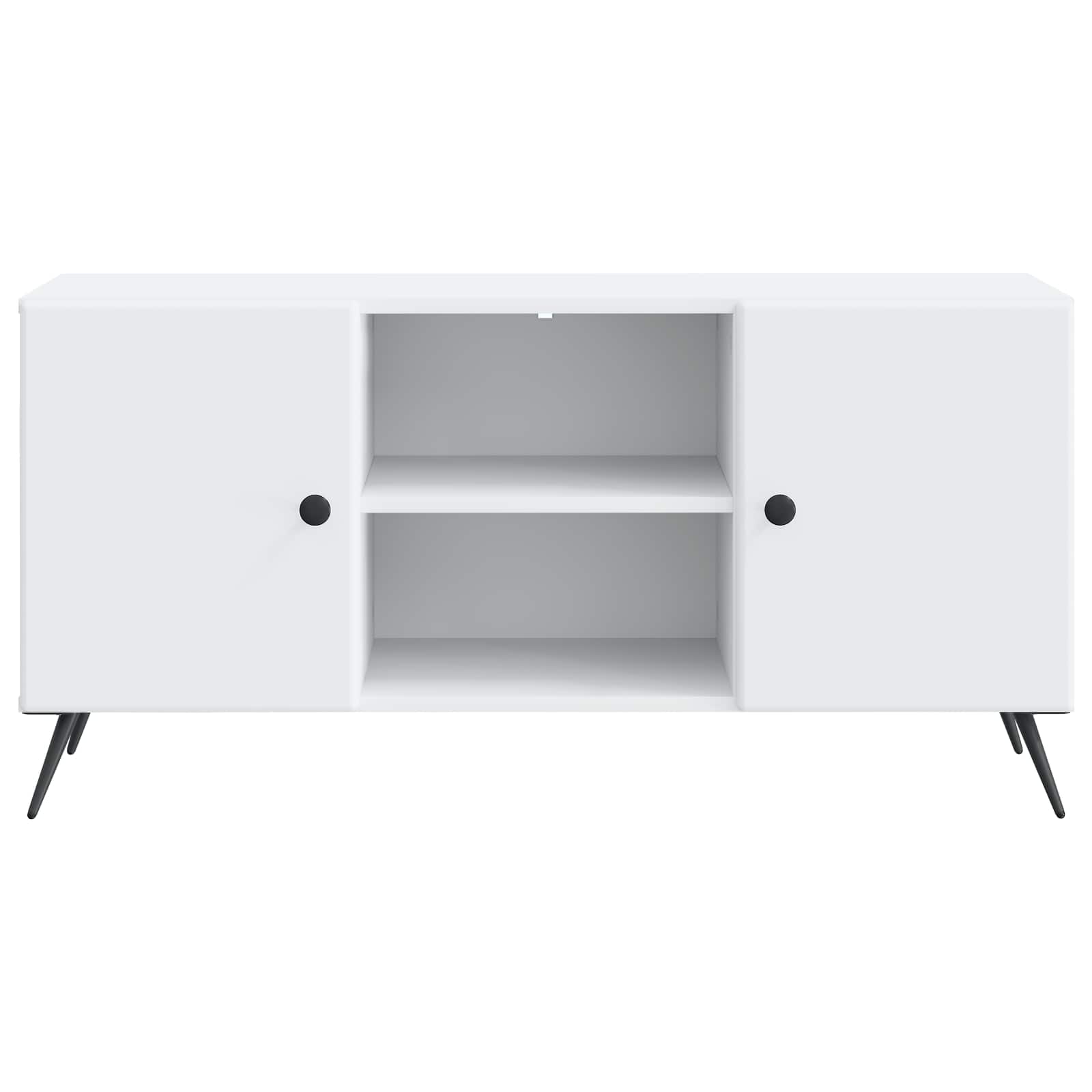 Meuble TV Blanc 102 x 34,5 x 50 cm Bois d'ingénierie - XIOS